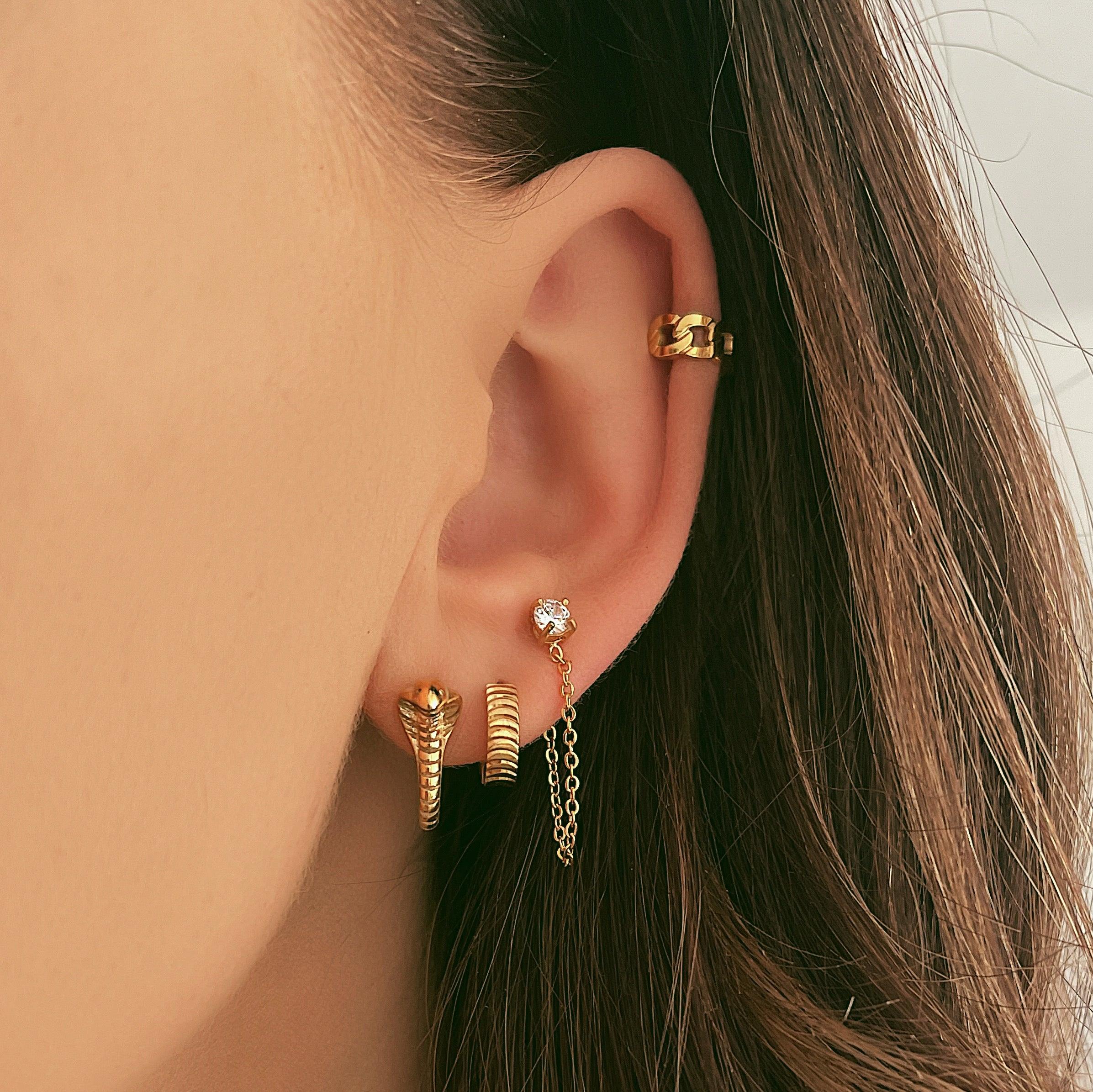 Aimee Huggie Hoop Earrings - Image 5