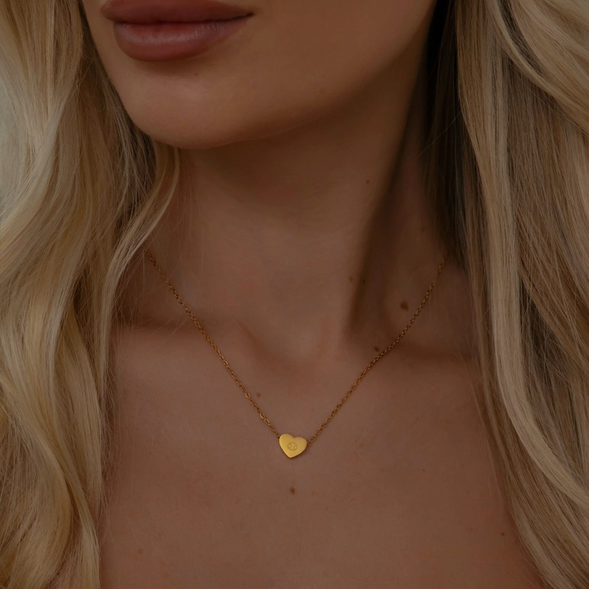Alora Heart Zodiac Necklace - Image 2