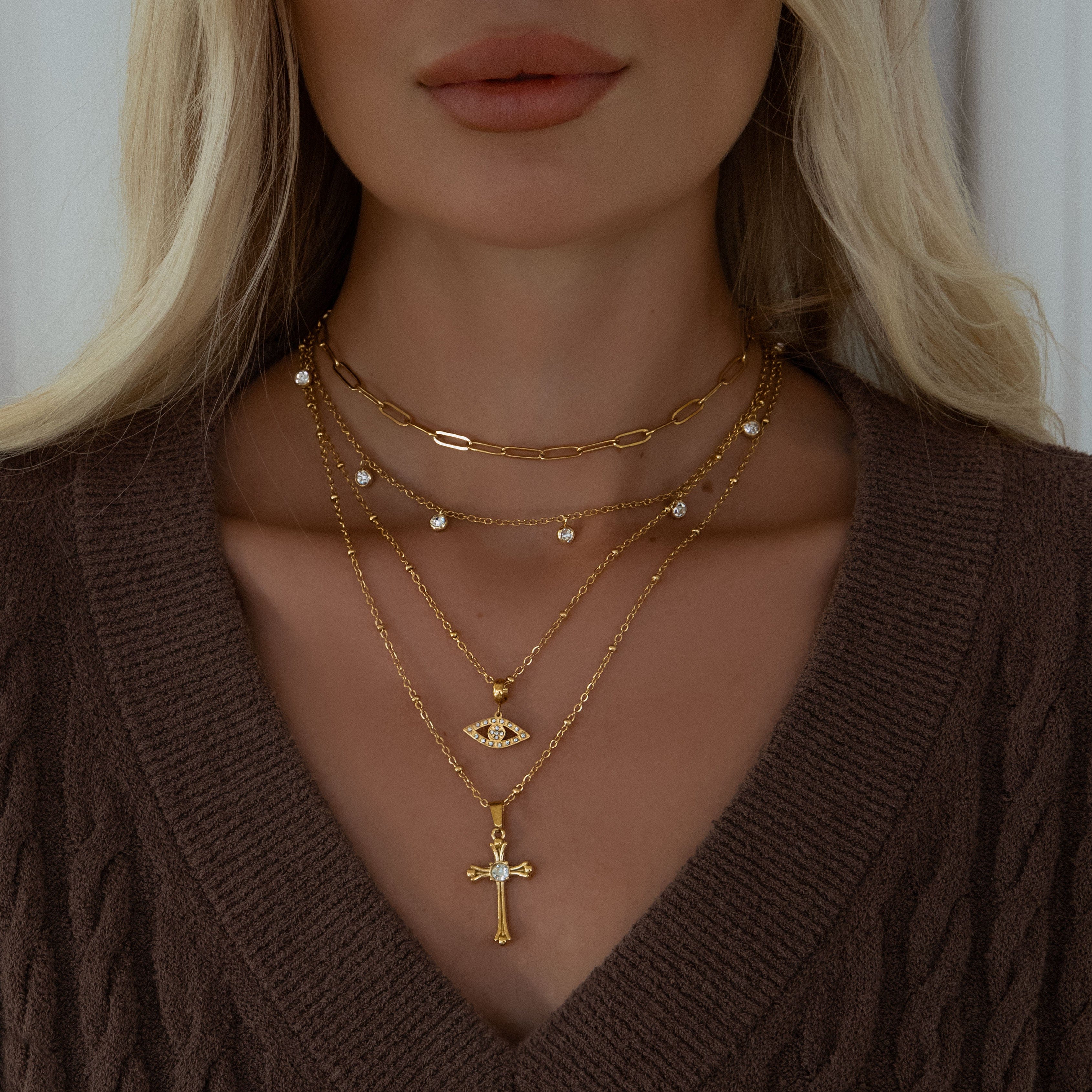 Antonella Cross Necklace - Image 9