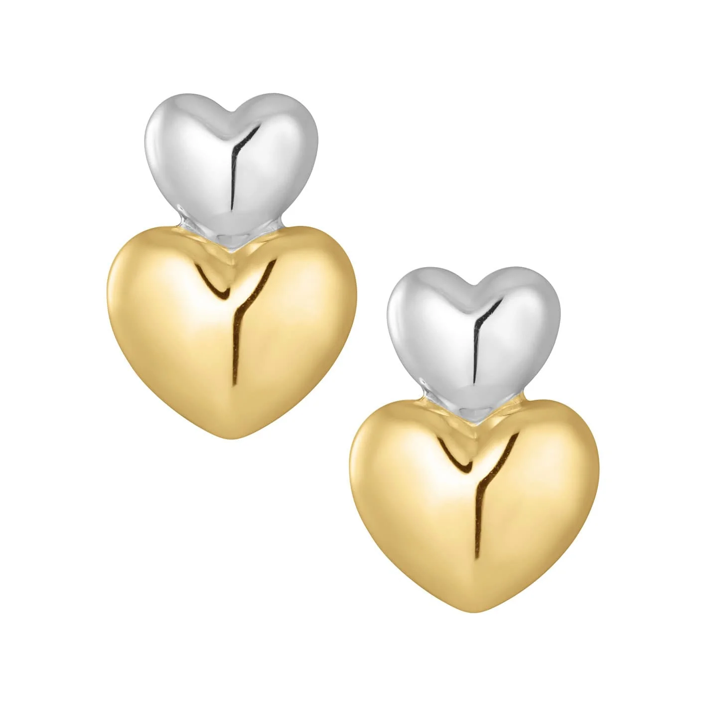 Balance Heart Stud Earrings