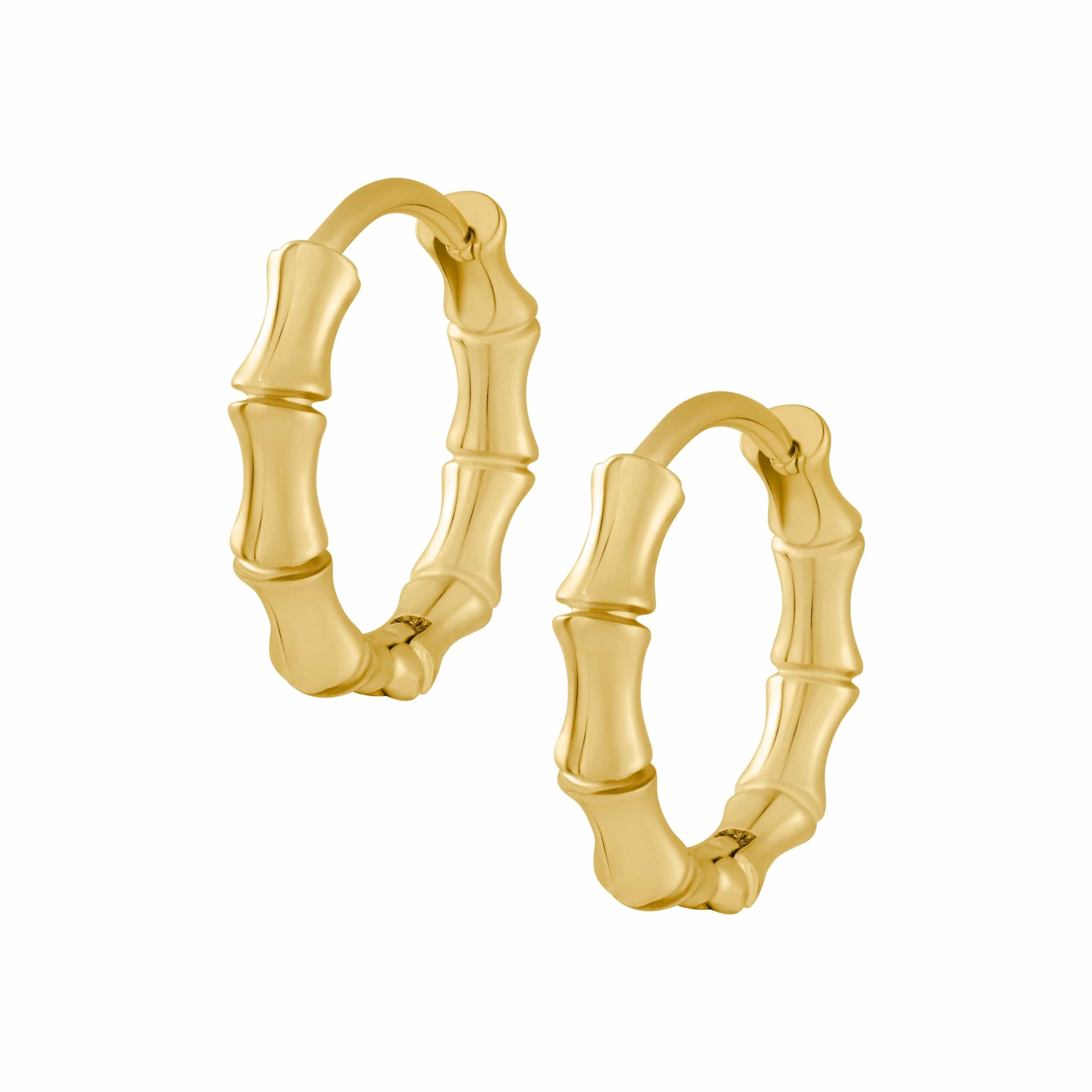 Bamboo Hoop Earrings