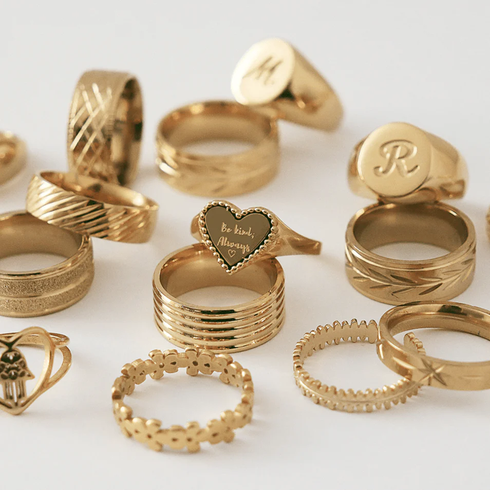 Be Kind Always Heart Signet Ring - Image 5