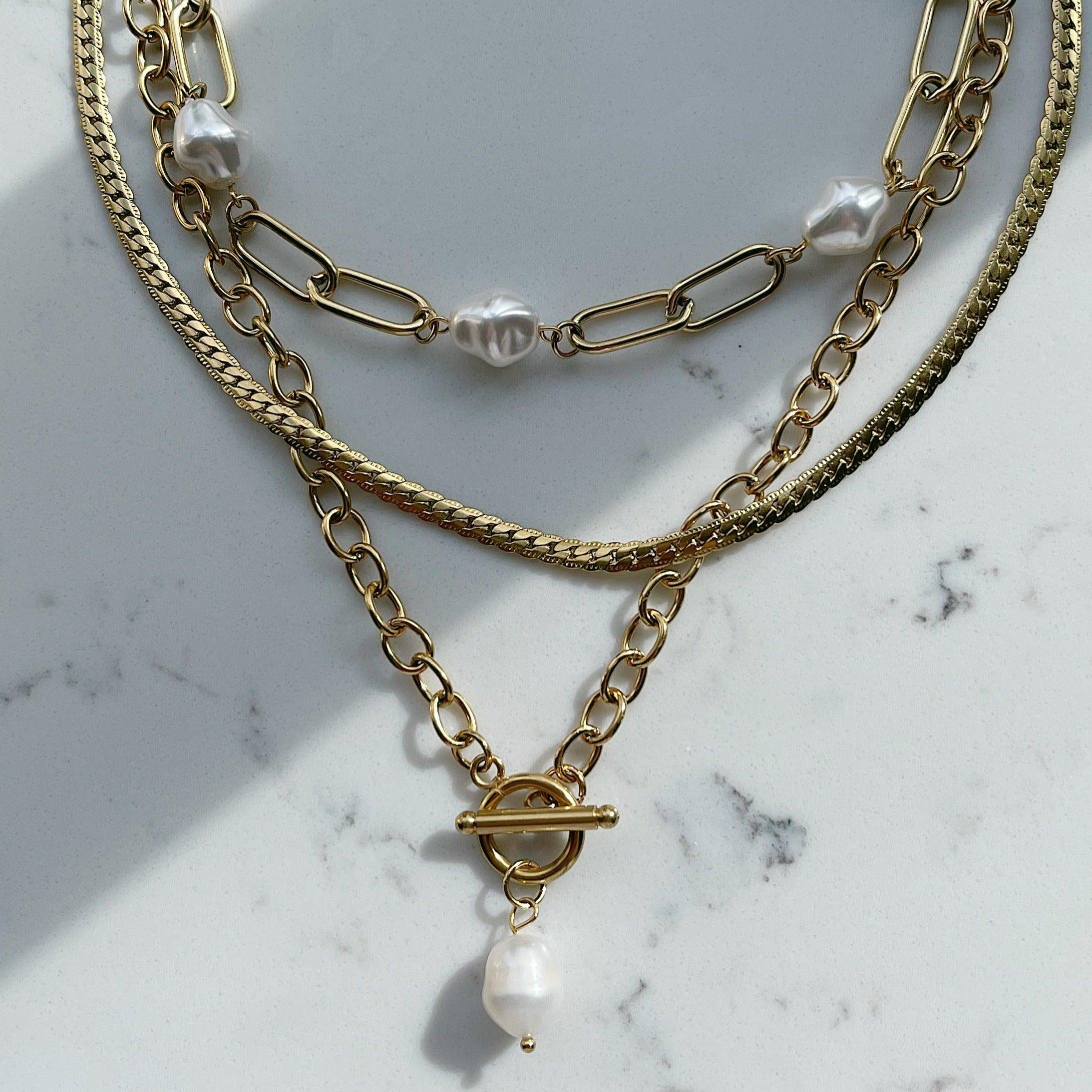 Bora Bora Pearl TBar Necklace - Image 3