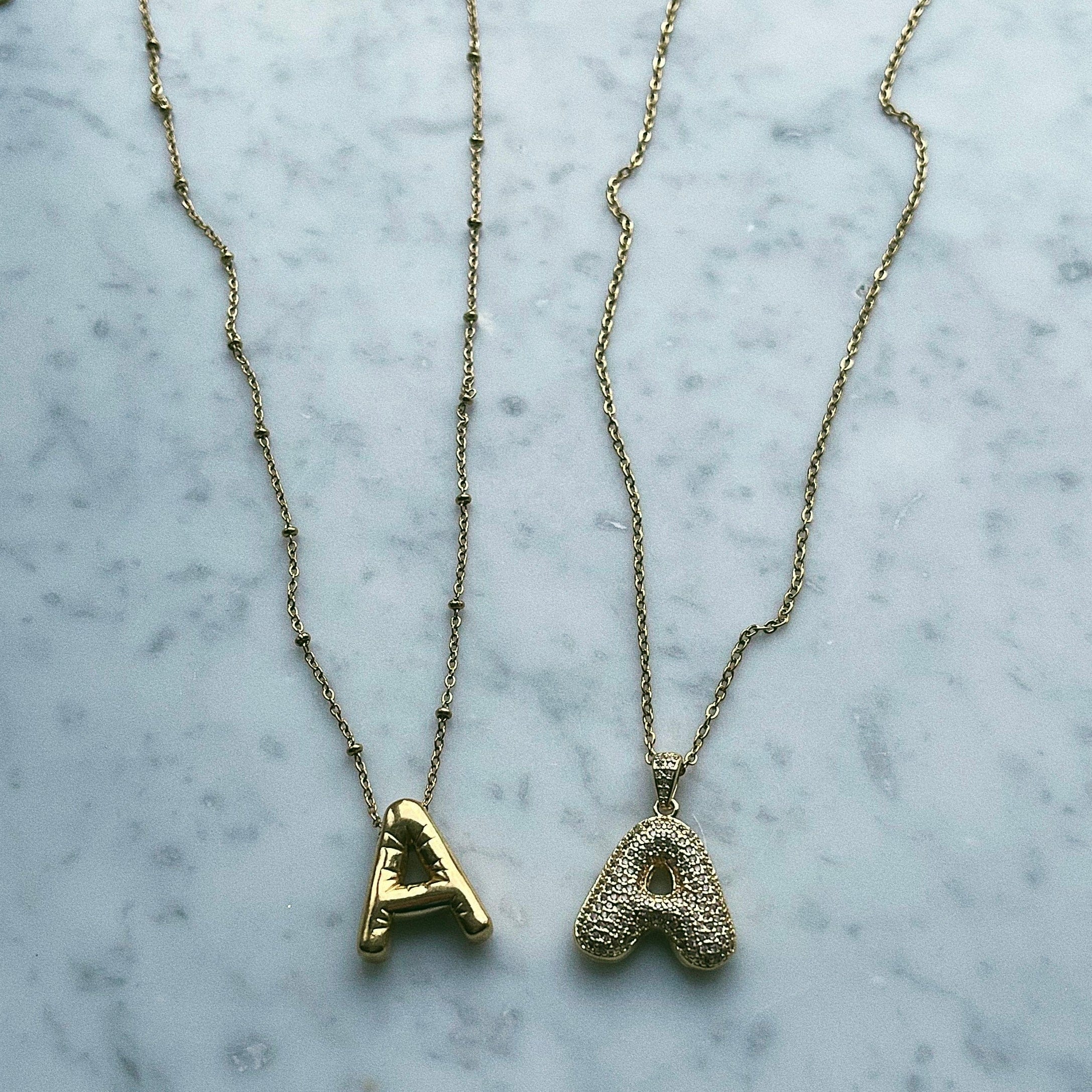 Bubble Initial Necklace - Image 6