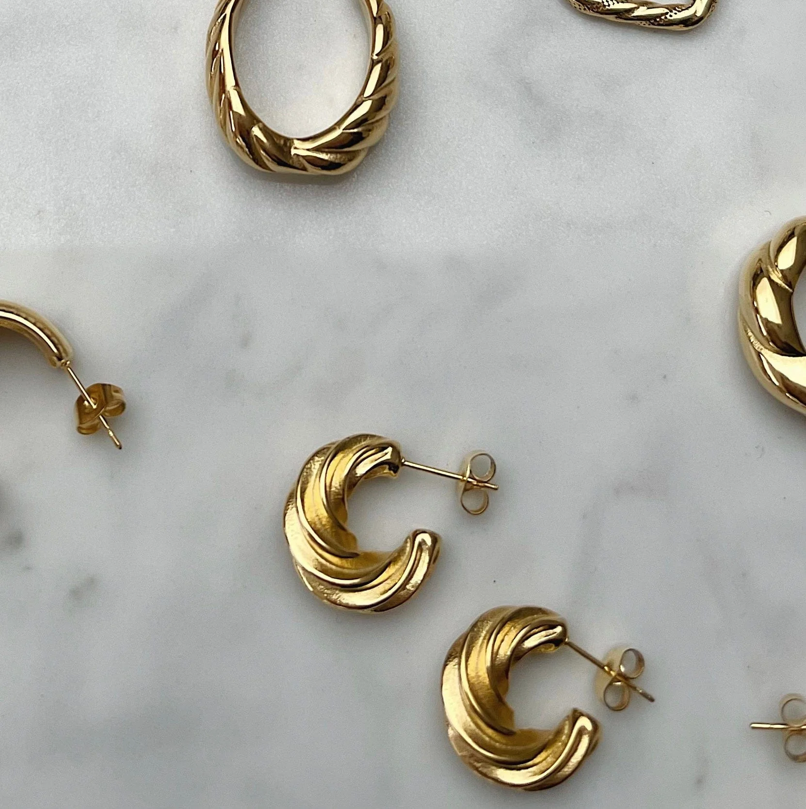Carmel Hoop Earrings - Image 4