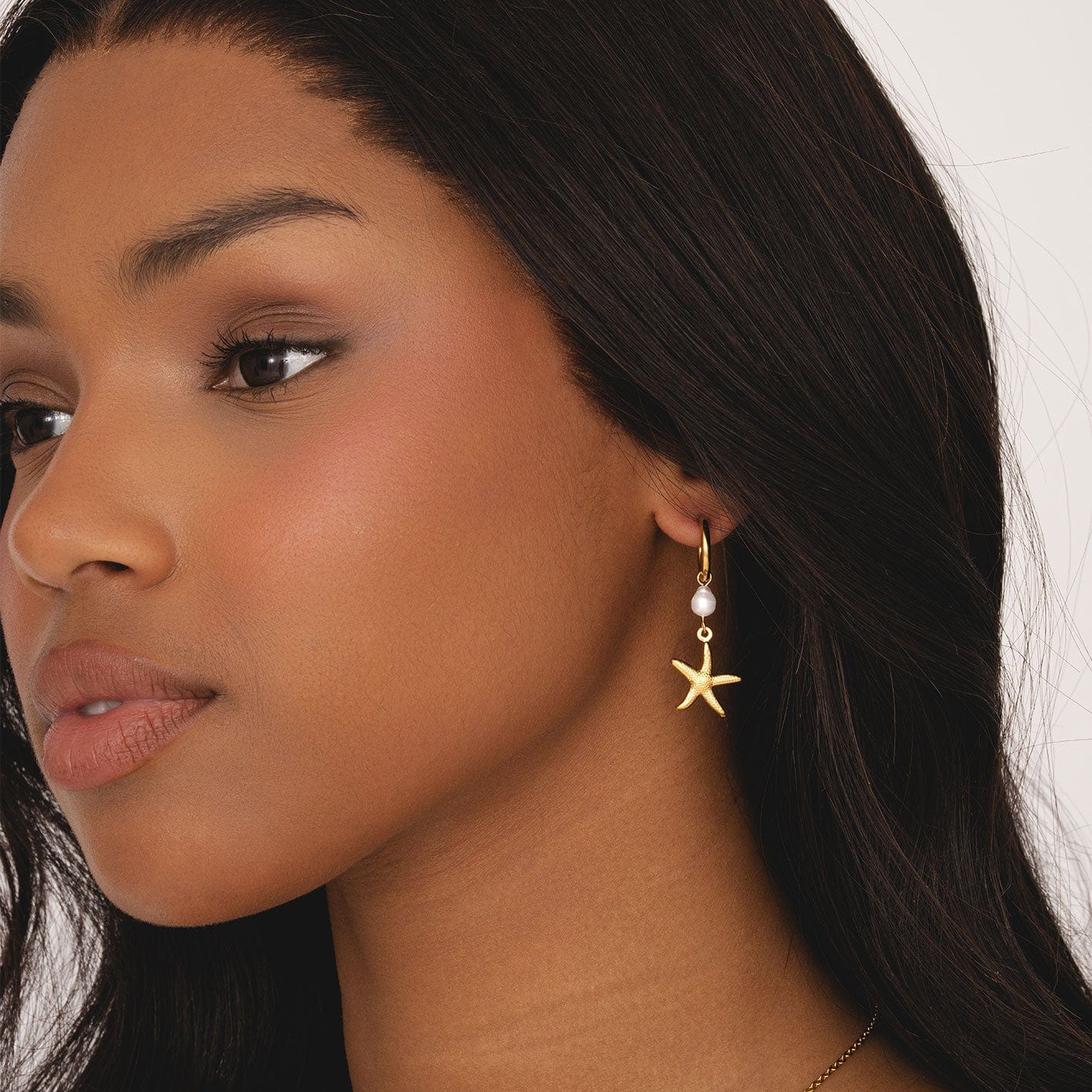 Colleen Starfish Hoop Earrings - Image 3