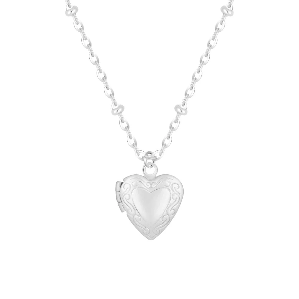 Dannie Mini Heart Locket Necklace - Image 7