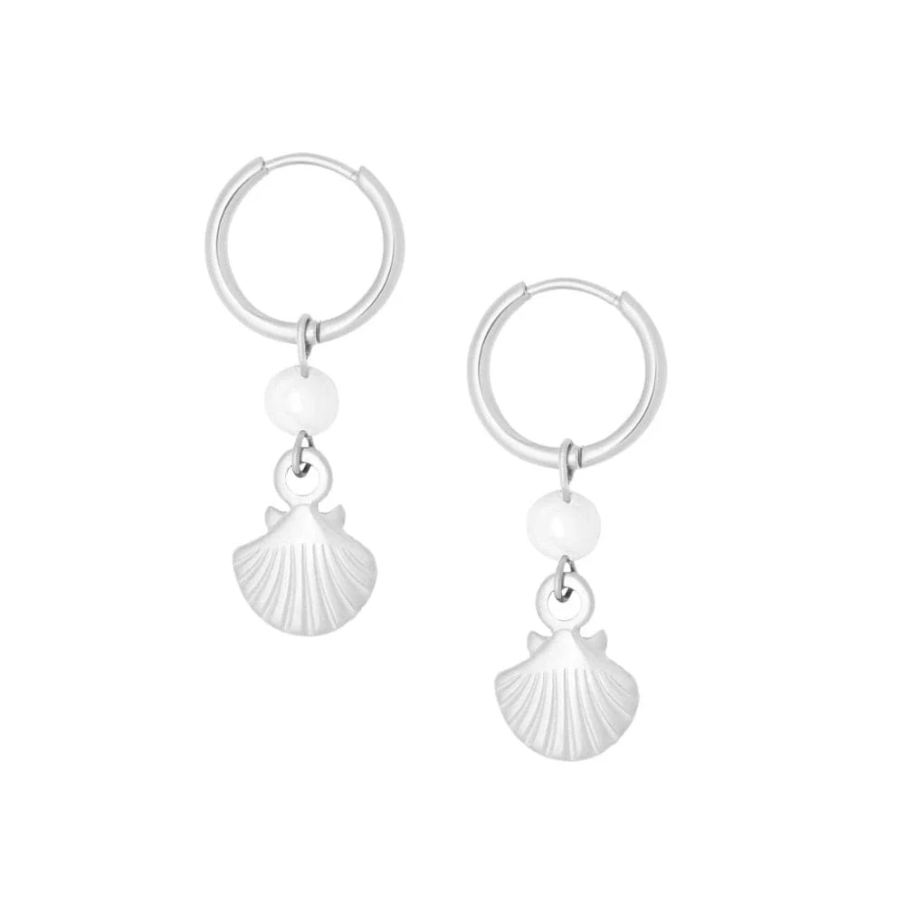 Dory Pearl Hoop Earrings - Image 7