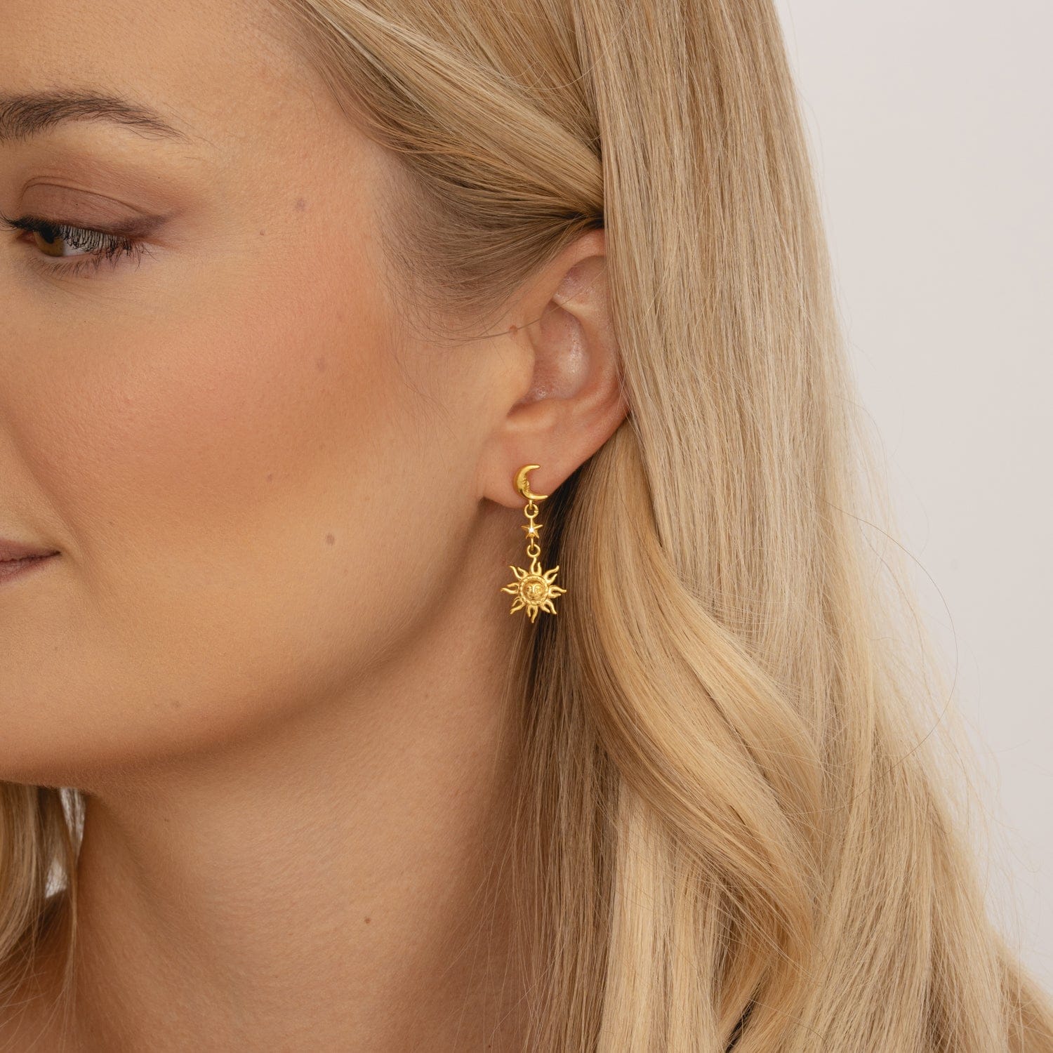Eclipse Sun & Moon Earrings - Image 2