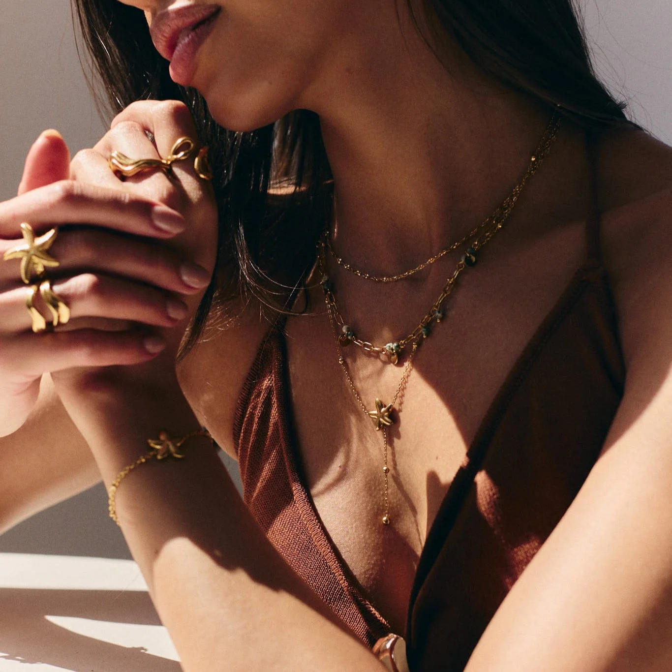 Edith Starfish Lariat Necklace - Image 5