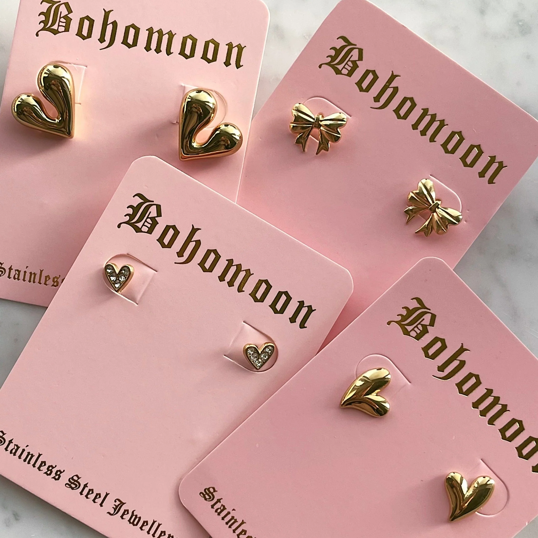 Emma Bow Stud Earrings - Image 4