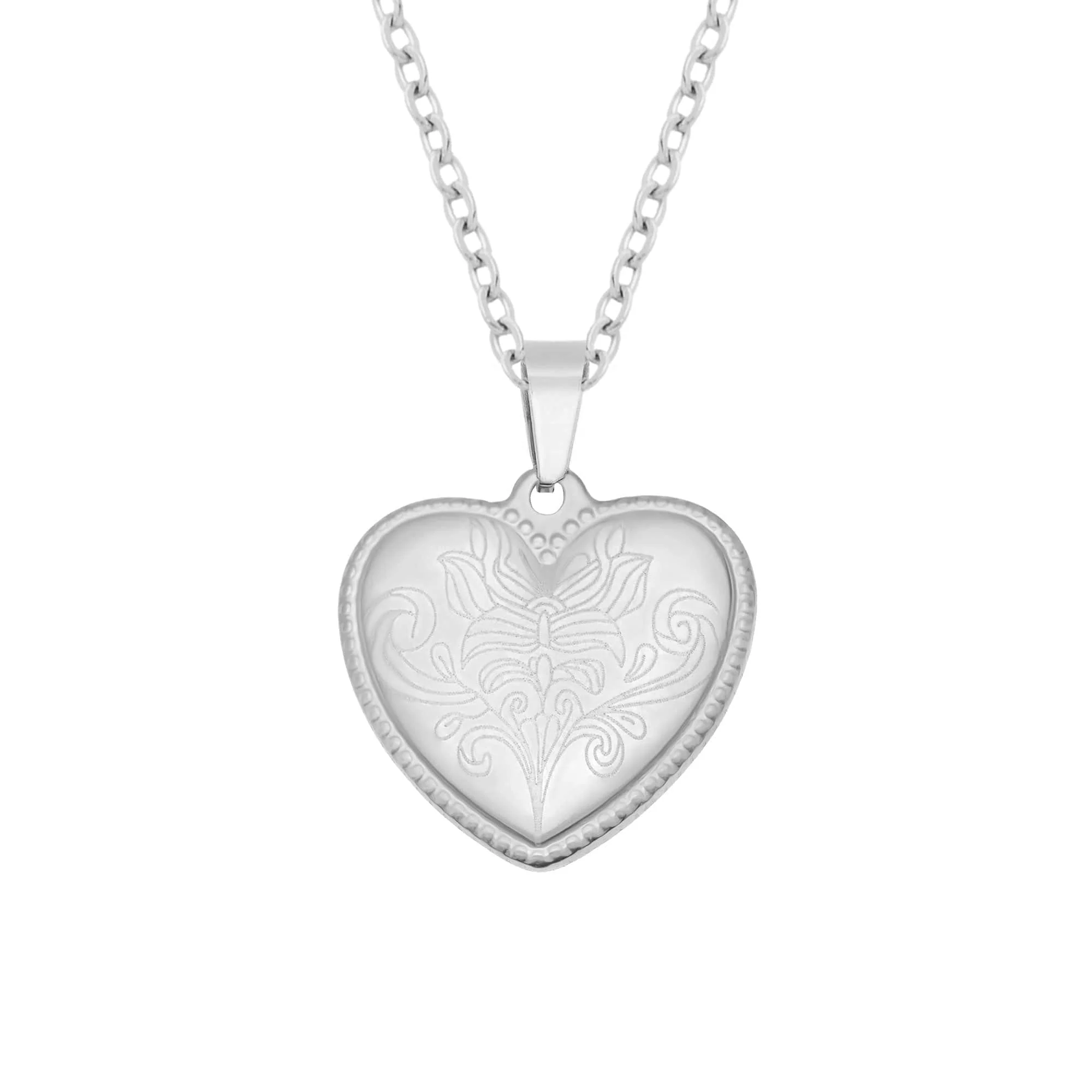 Engraved Heart Necklace - Image 11