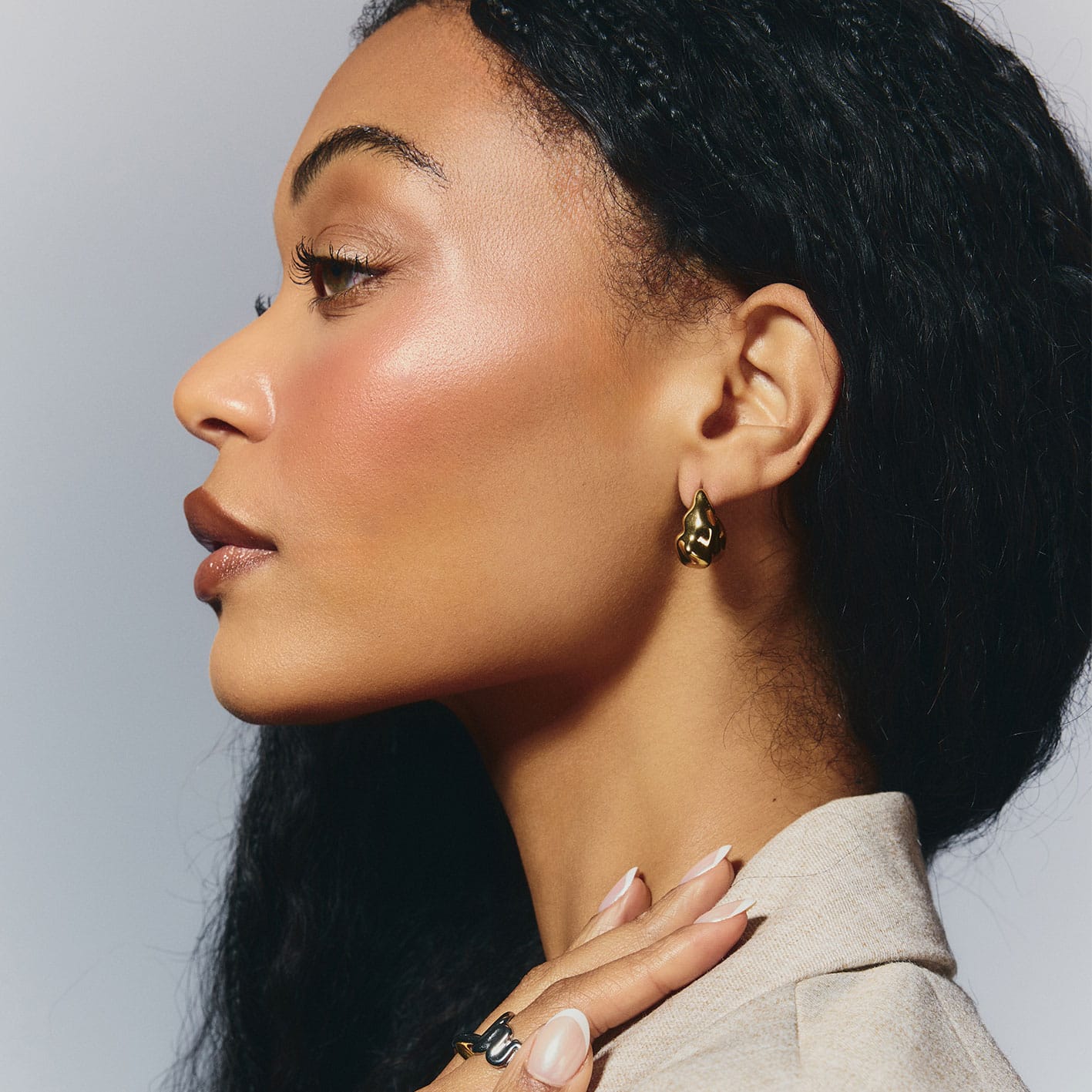 Enya Hoop Earrings - Image 2