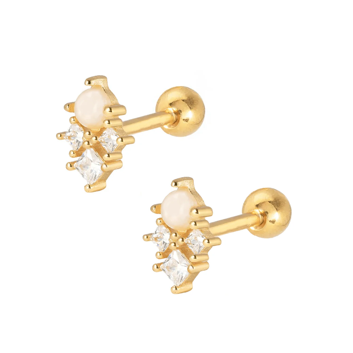 Fae Pearl Stud Earrings