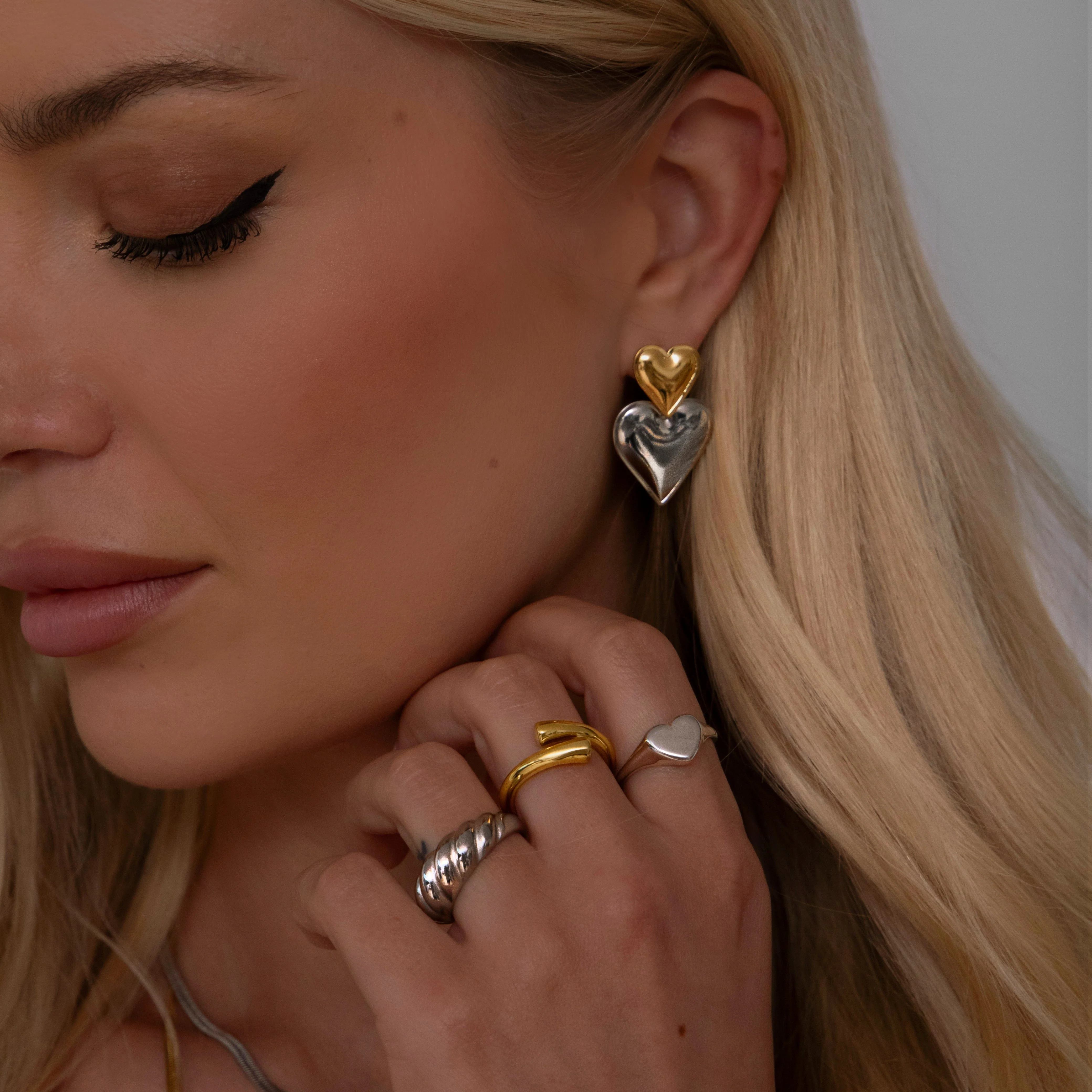 Fairytale Heart Stud Earrings - Image 4