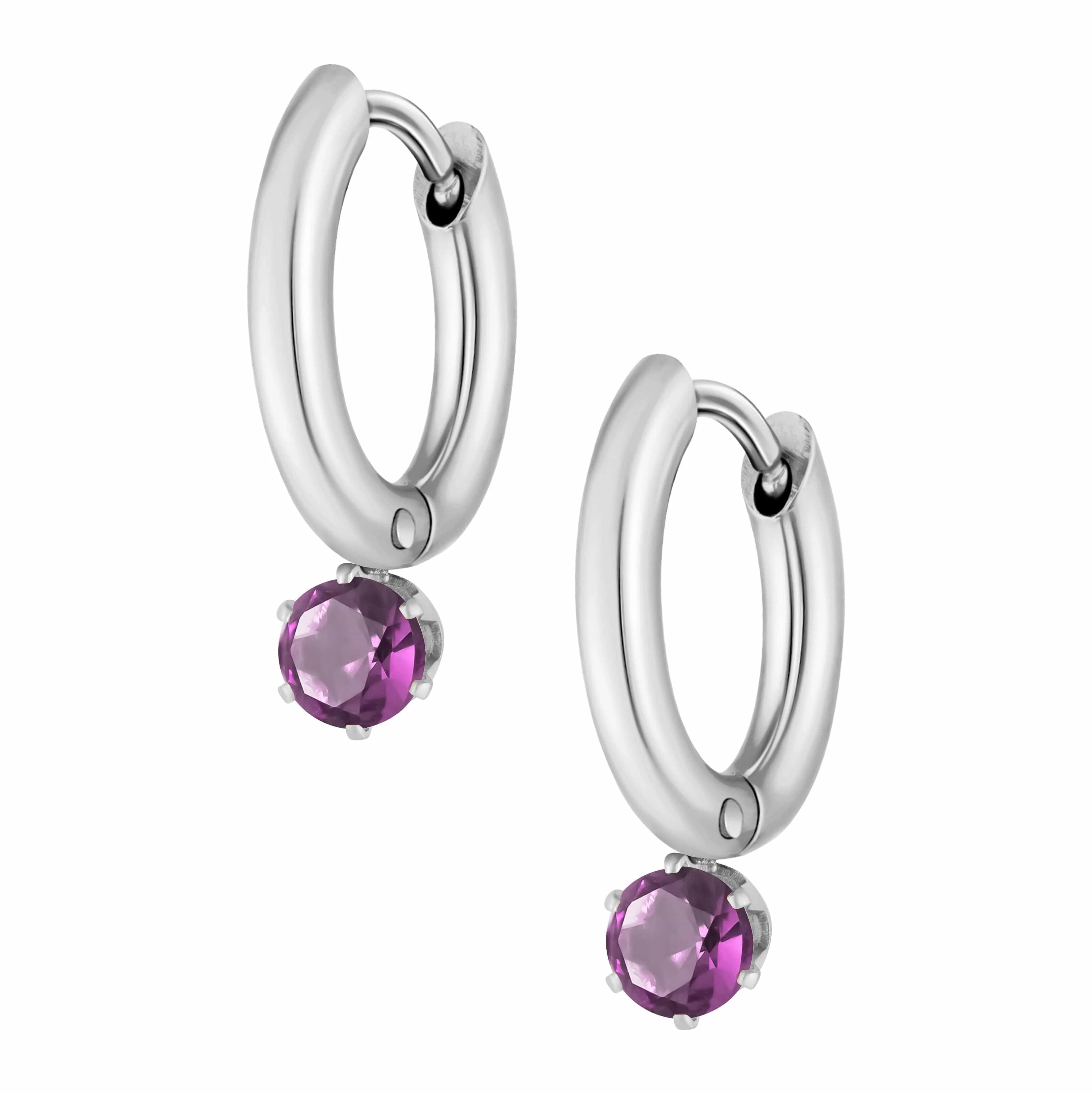Forever Birthstone Hoop Earrings - Image 18
