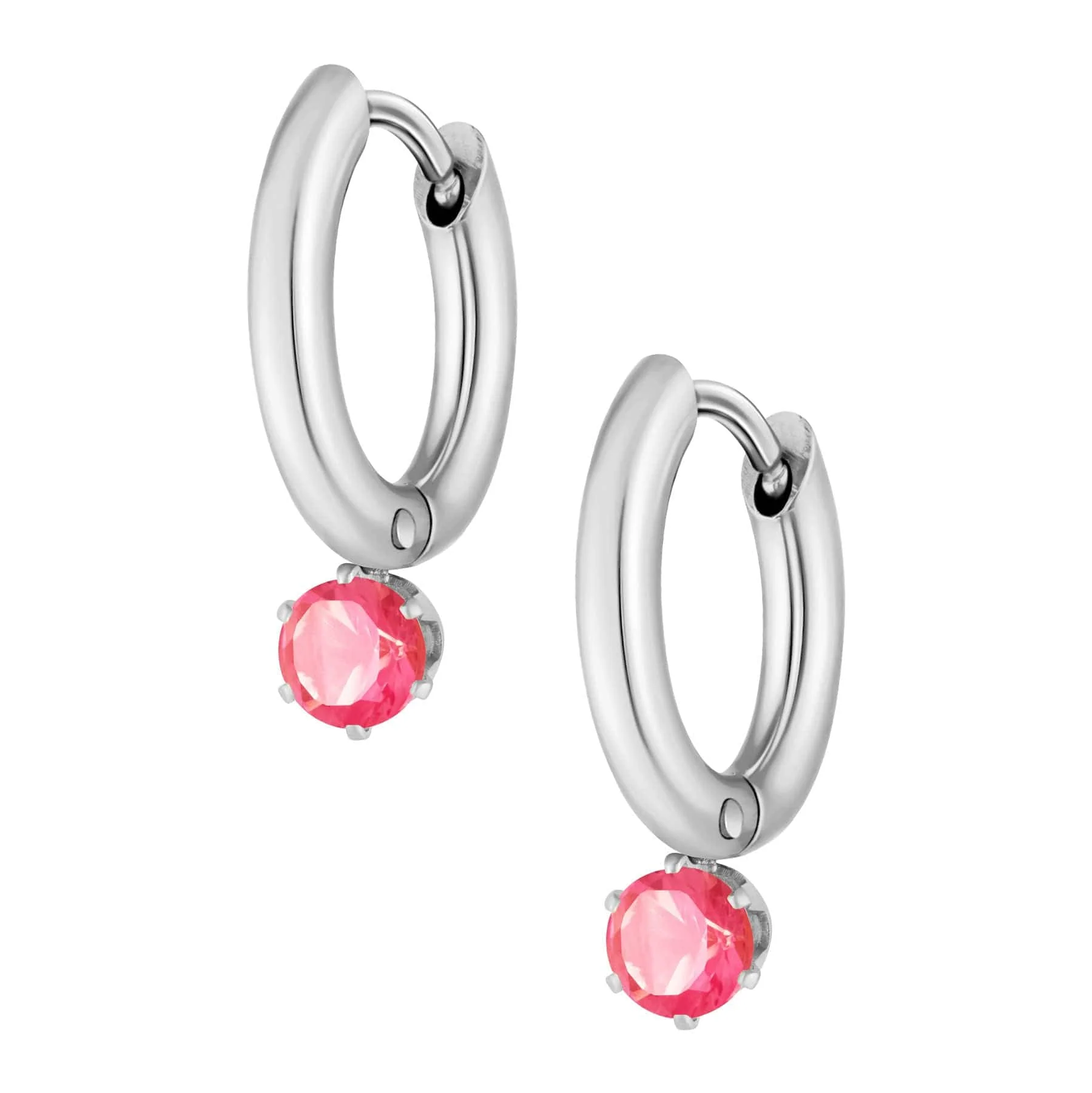Forever Birthstone Hoop Earrings - Image 23