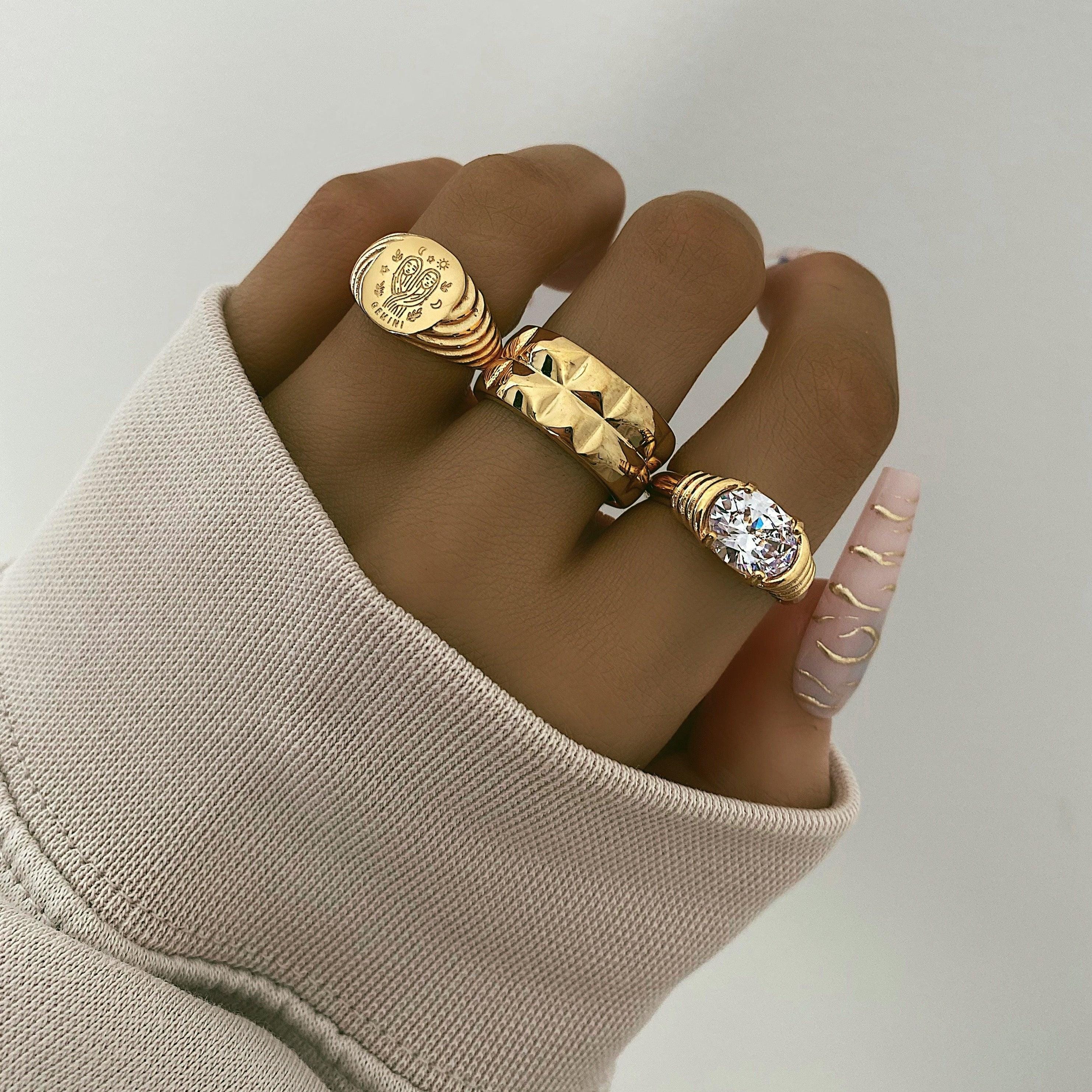 Galaxy Zodiac Signet Ring - Image 4