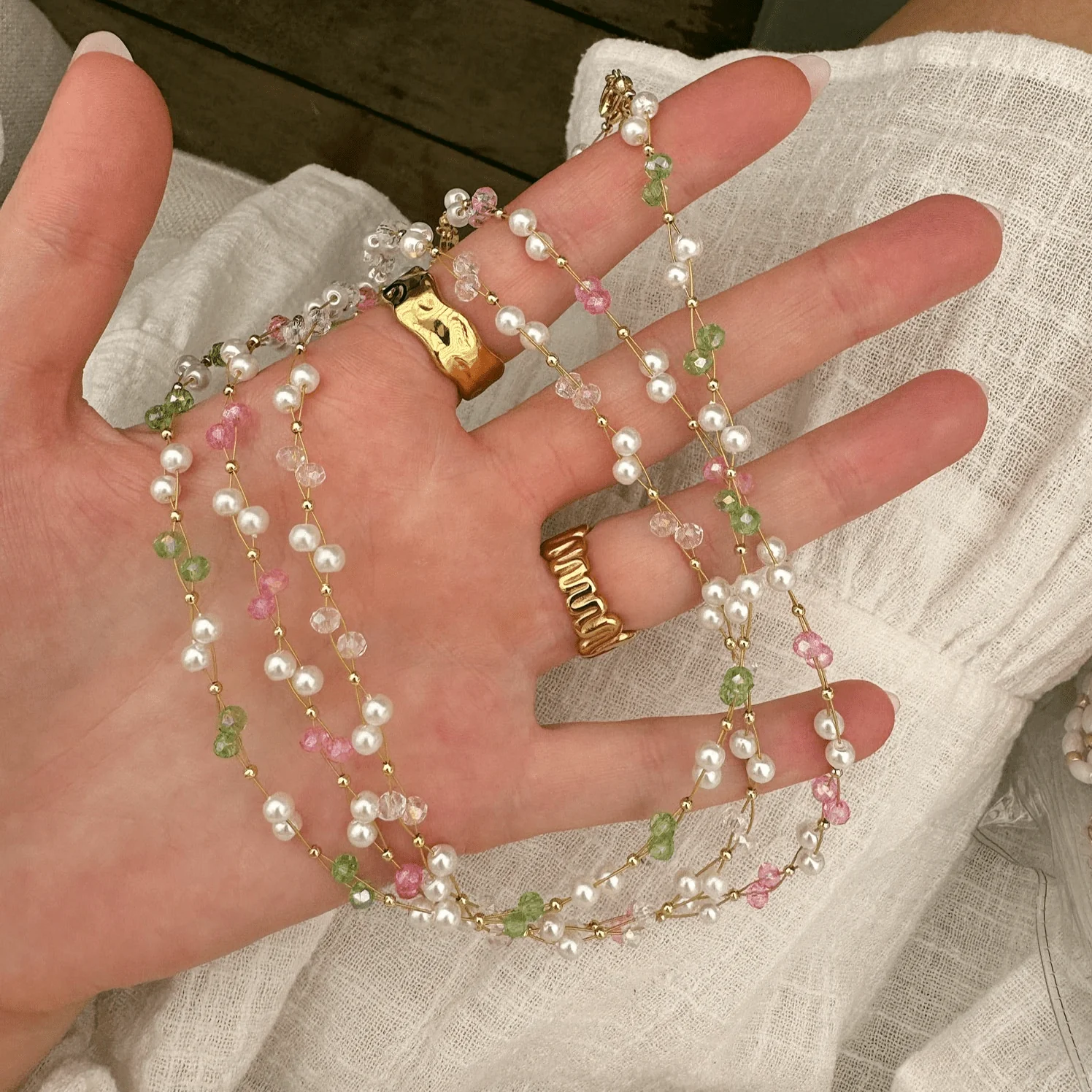 Gardenia Pearl Choker - Image 7