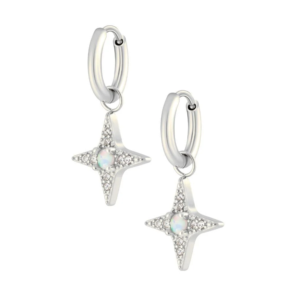 Harriet Opal Hoop Earrings - Image 4
