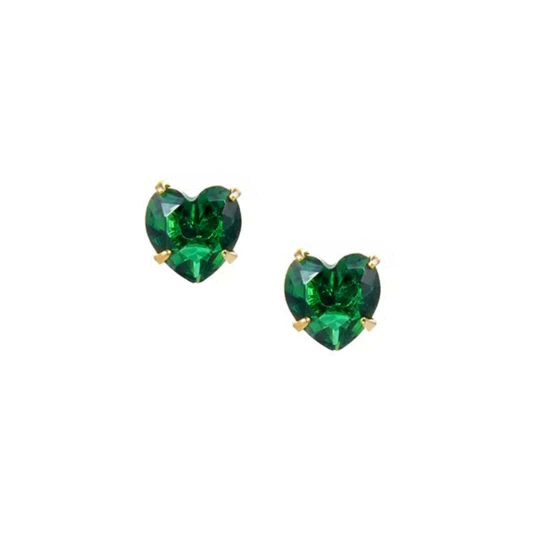 Heart Birthstone Earrings - Image 11