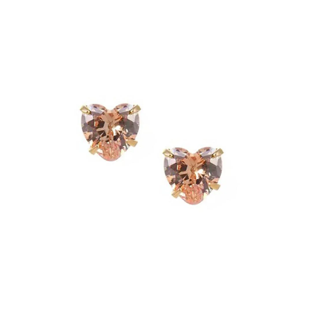 Heart Birthstone Earrings - Image 12