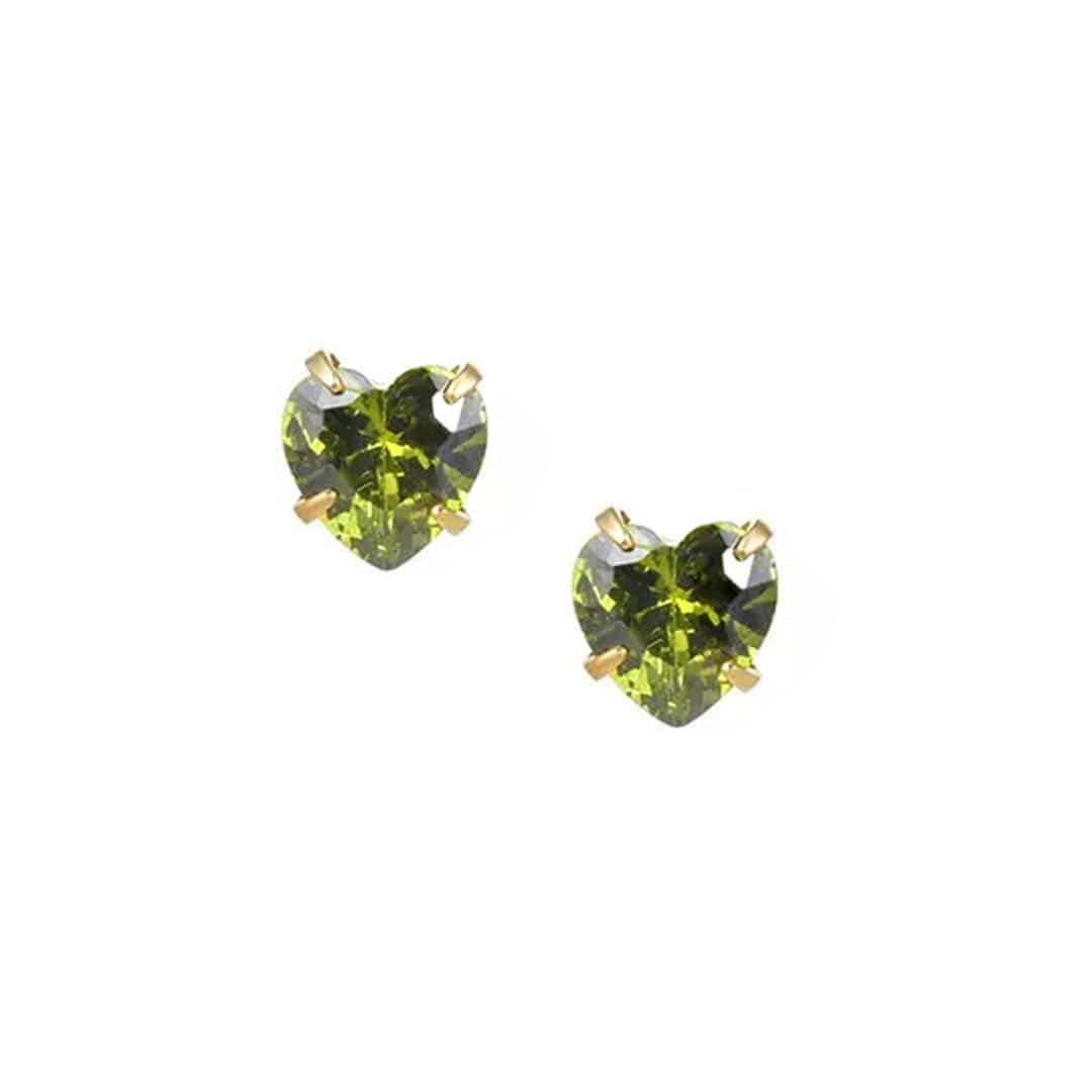 Heart Birthstone Earrings - Image 14