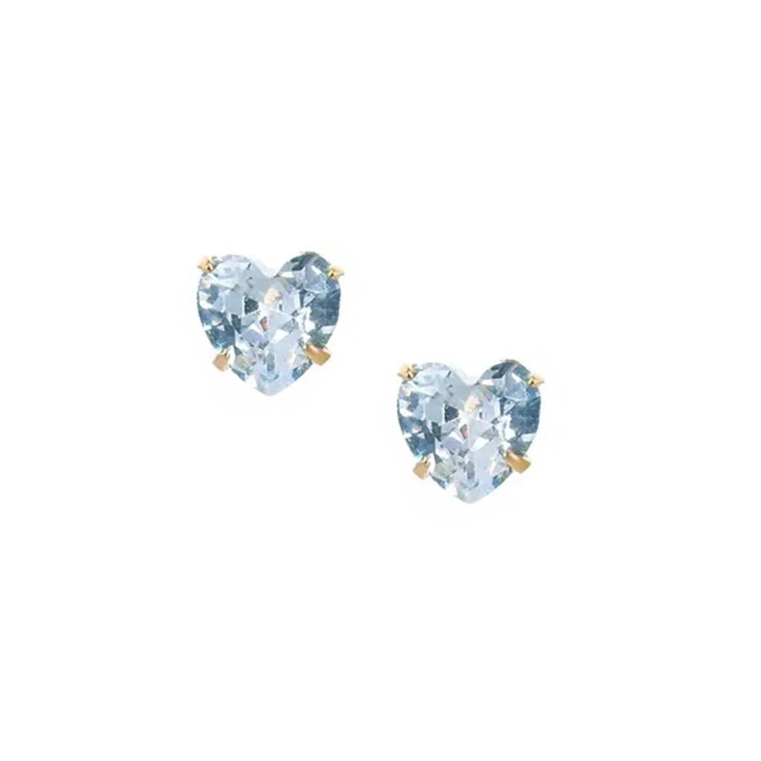 Heart Birthstone Earrings - Image 9