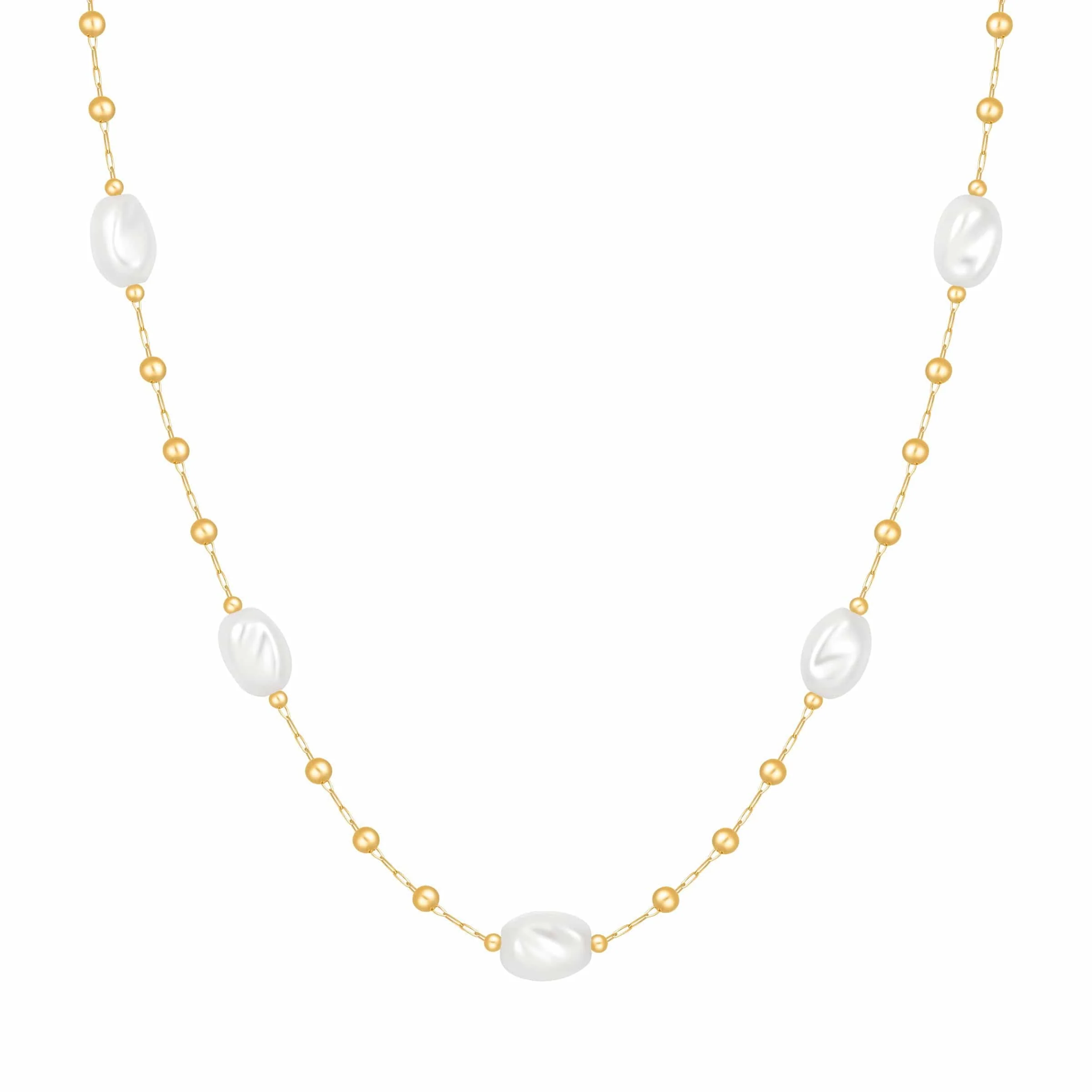 Honey Pearl Choker Necklace