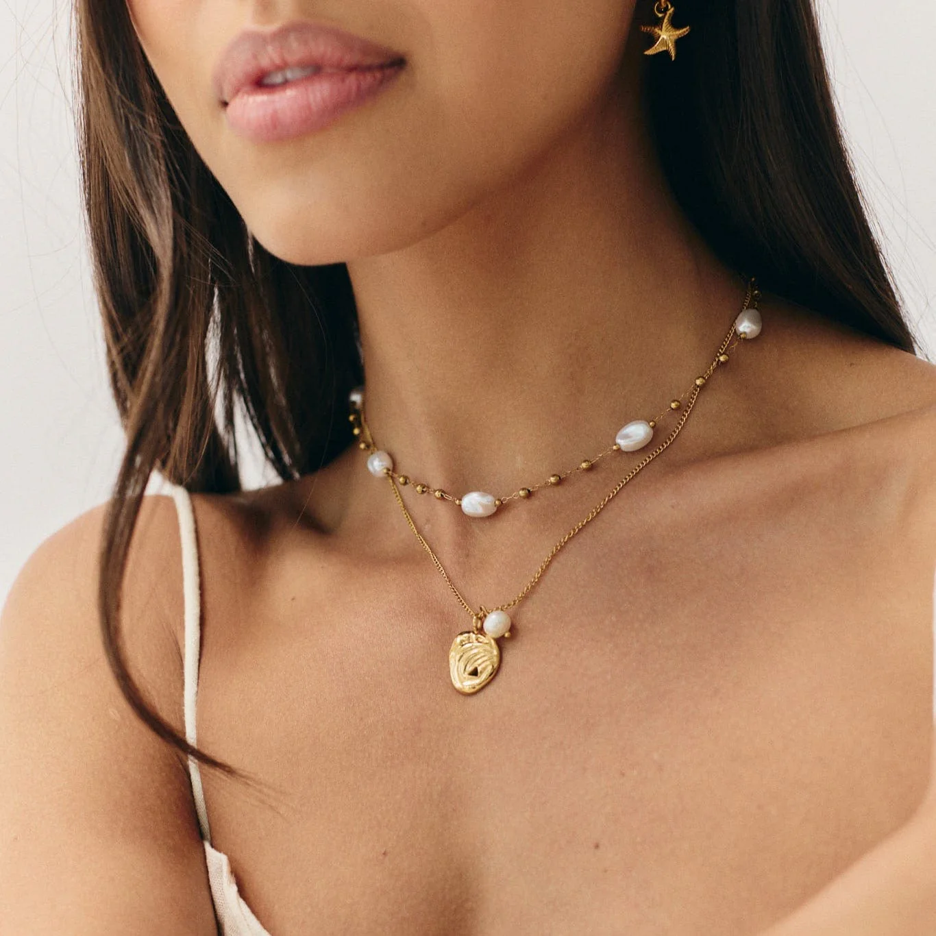 Soleil Pearl Necklace - Image 8