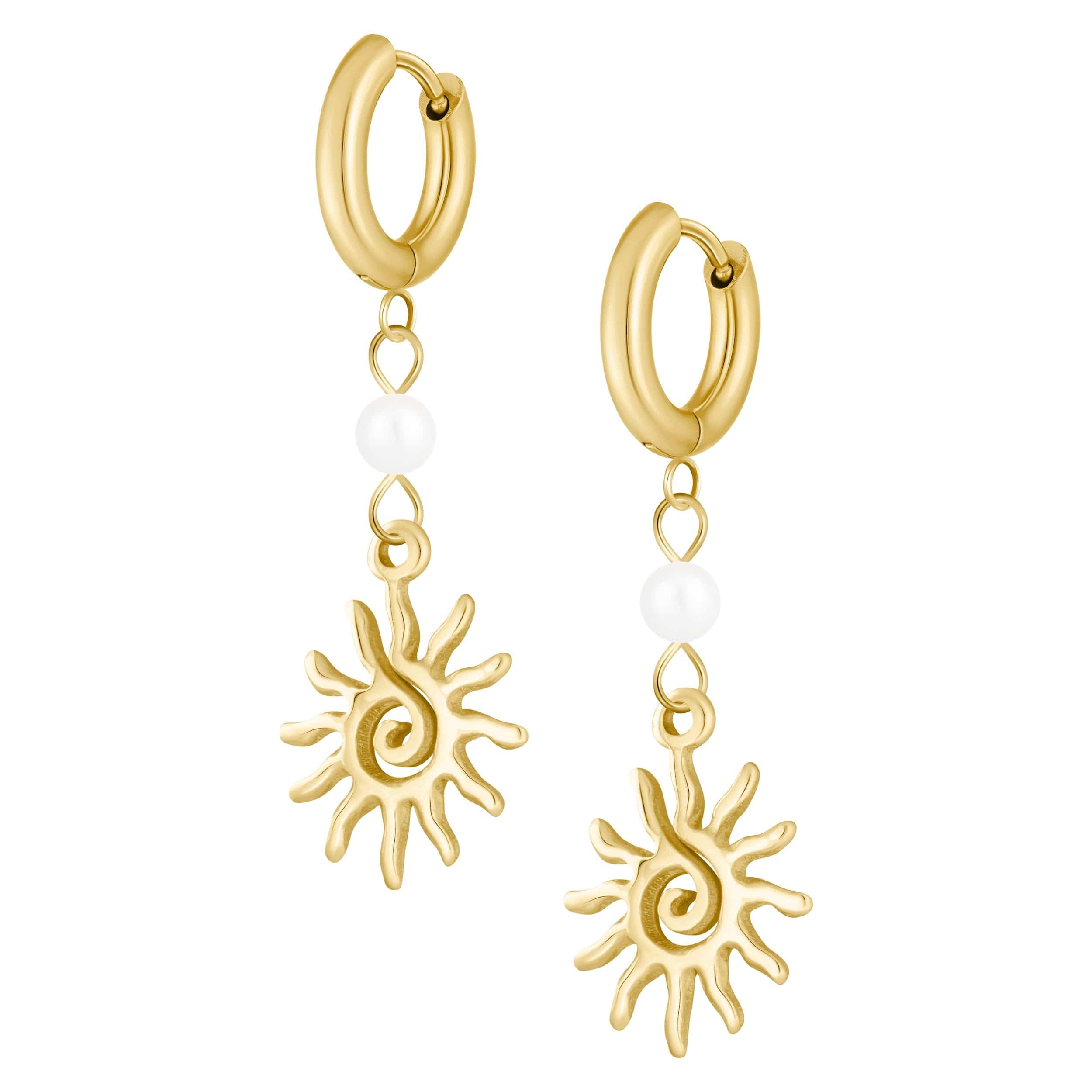 Ibiza Pearl Hoop Earrings