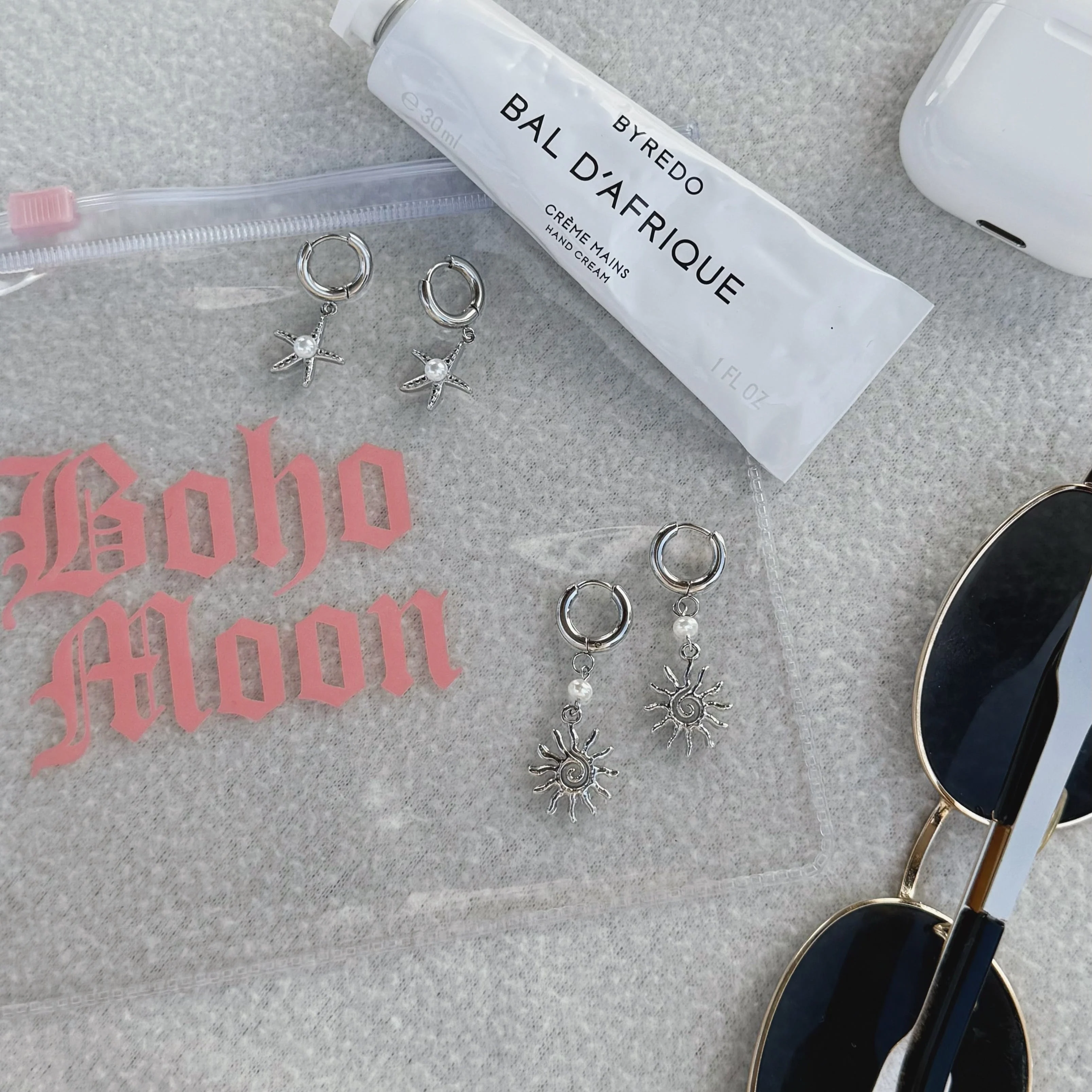Ibiza Pearl Hoop Earrings - Image 3