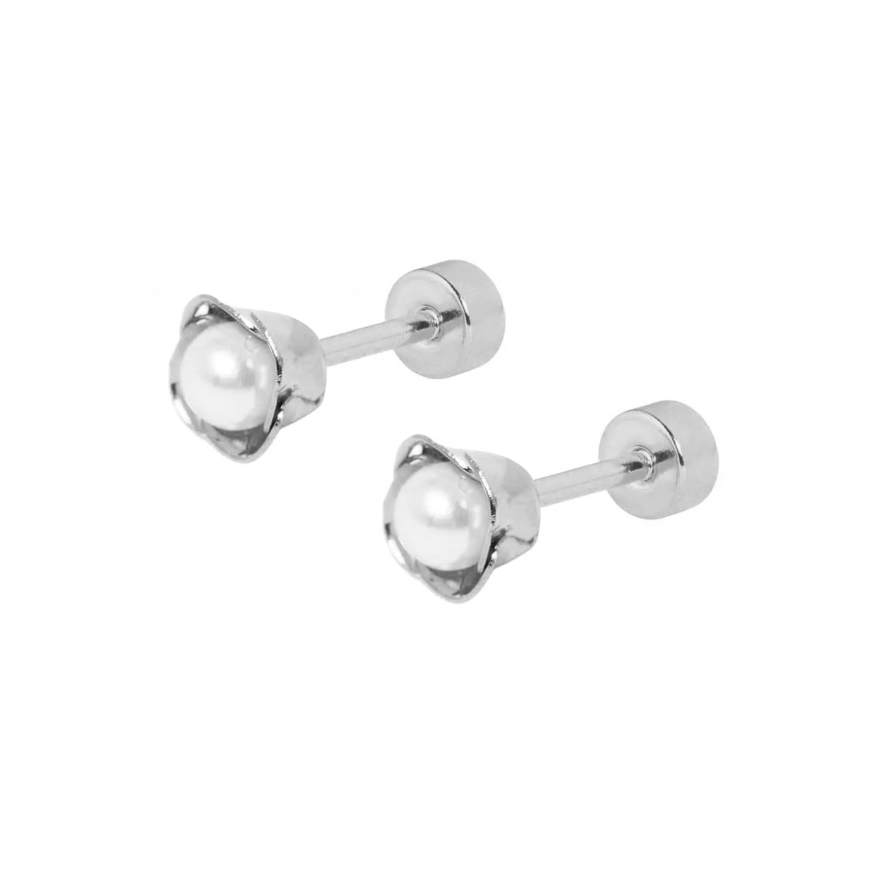 Island Pearl Stud Earrings - Image 4