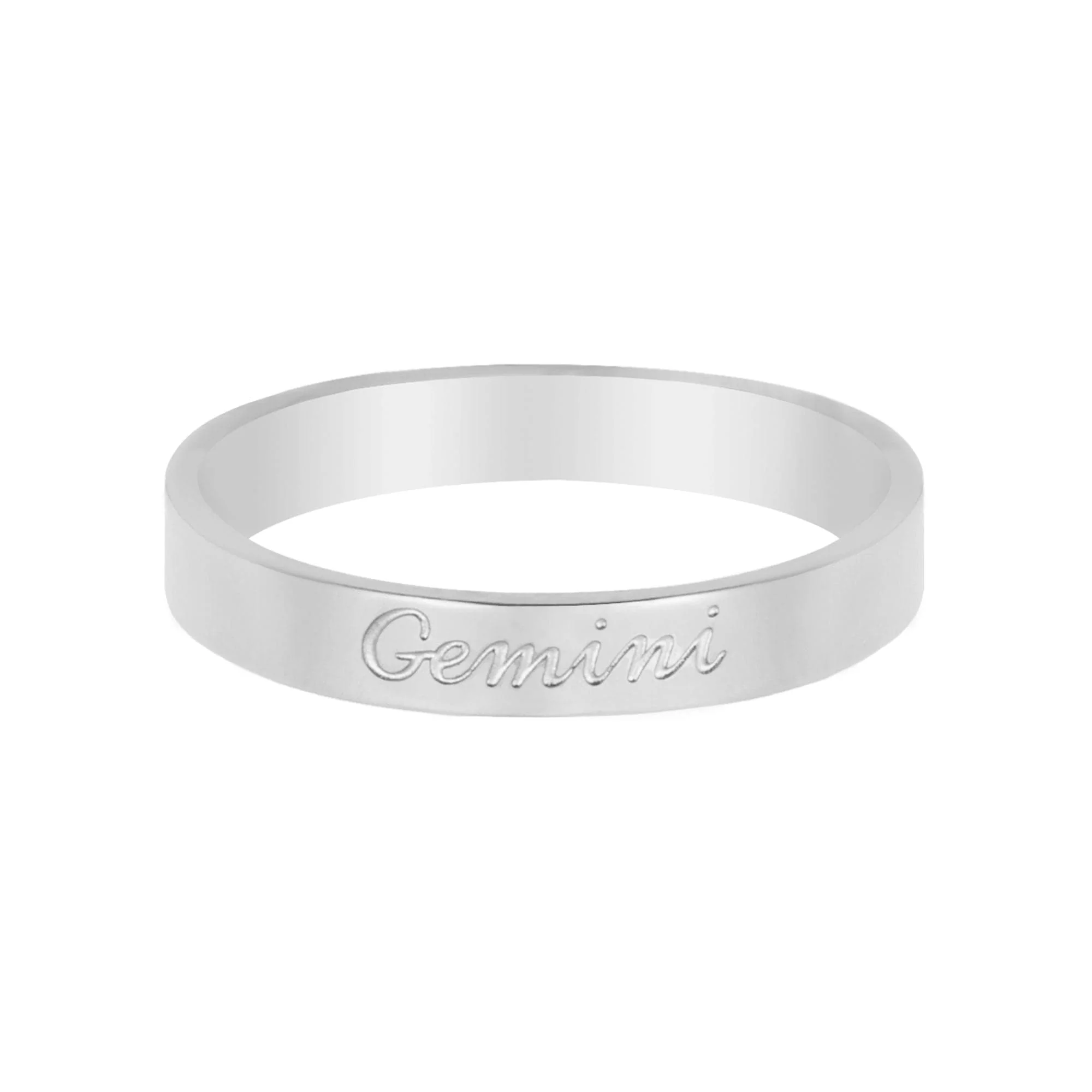 Italic Zodiac Ring Silver - Image 9