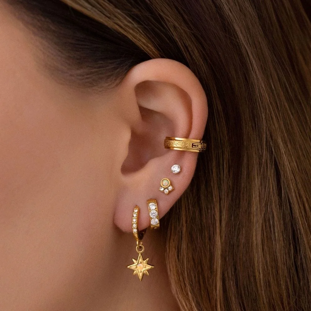Kerry Opal Hoop Earrings - Image 3