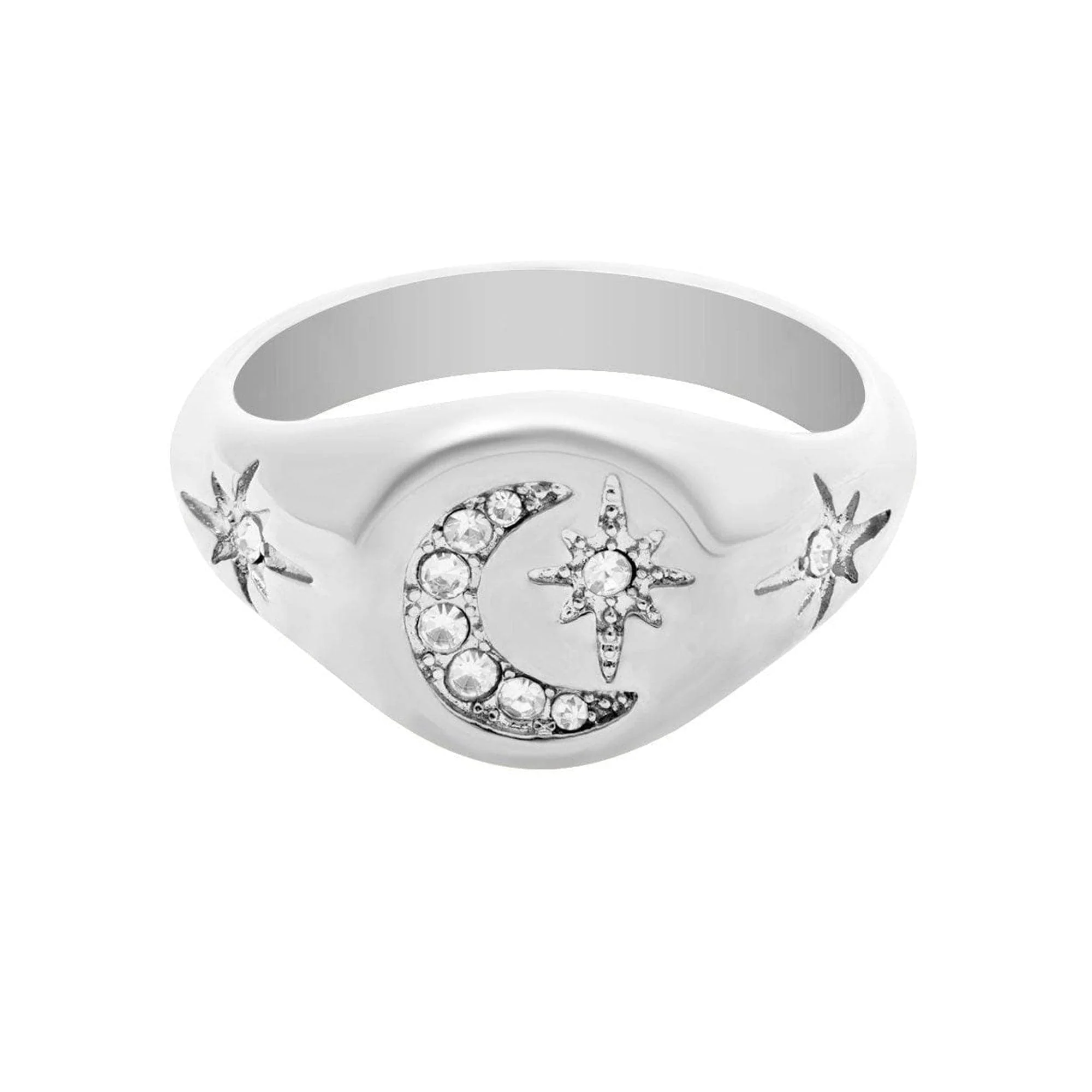 Luna Moon Signet Ring - Image 13