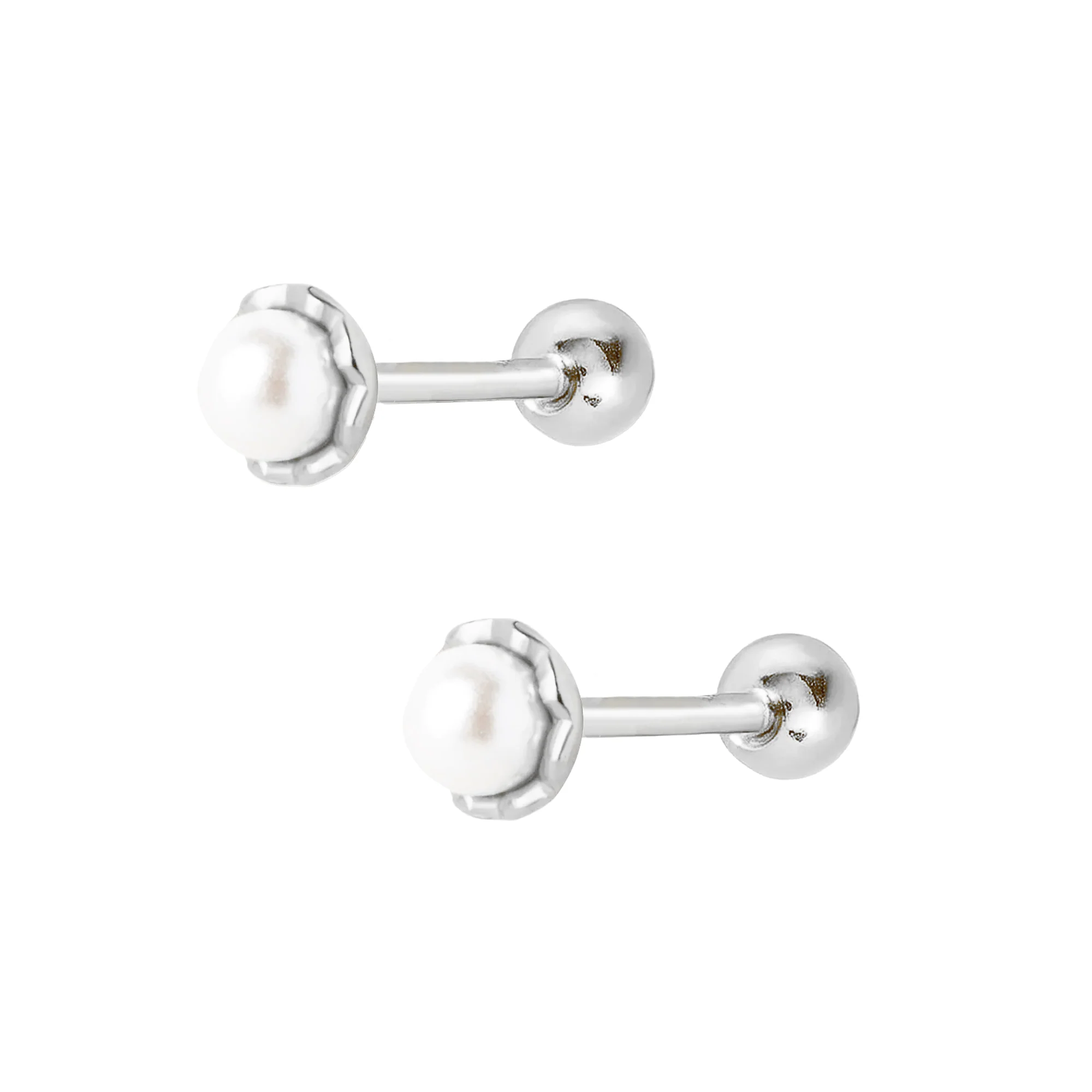 Maya Pearl Stud Earrings - Image 5