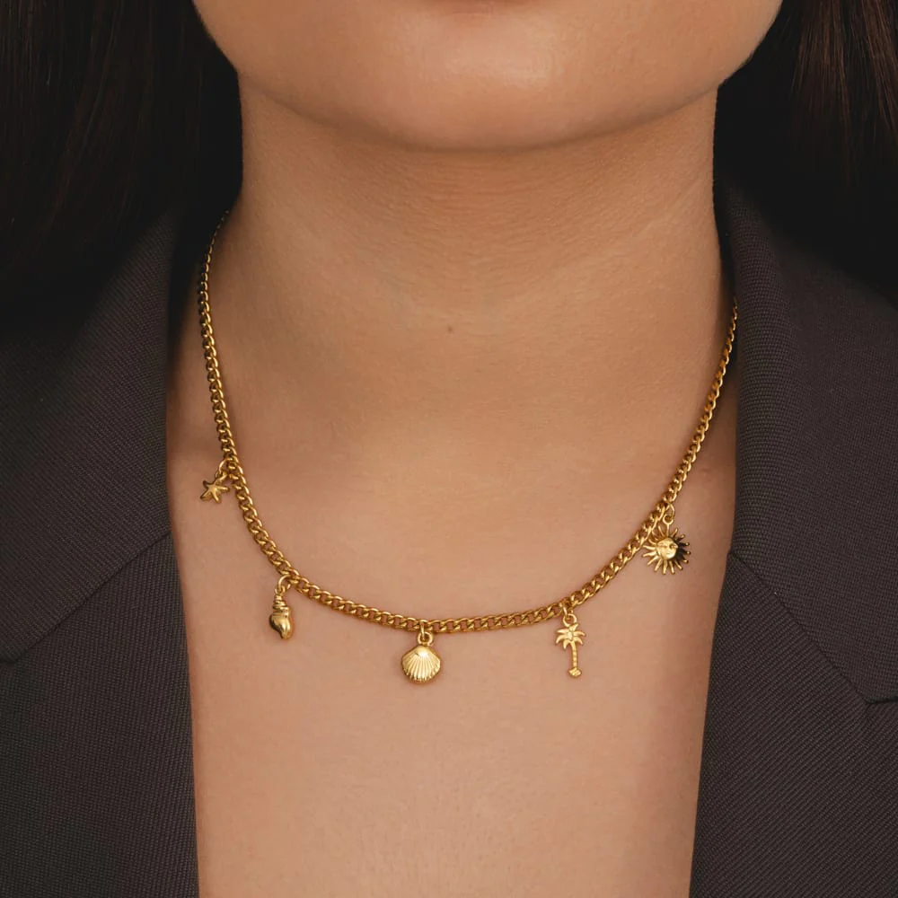 Mediterranean Charm Necklace - Image 2