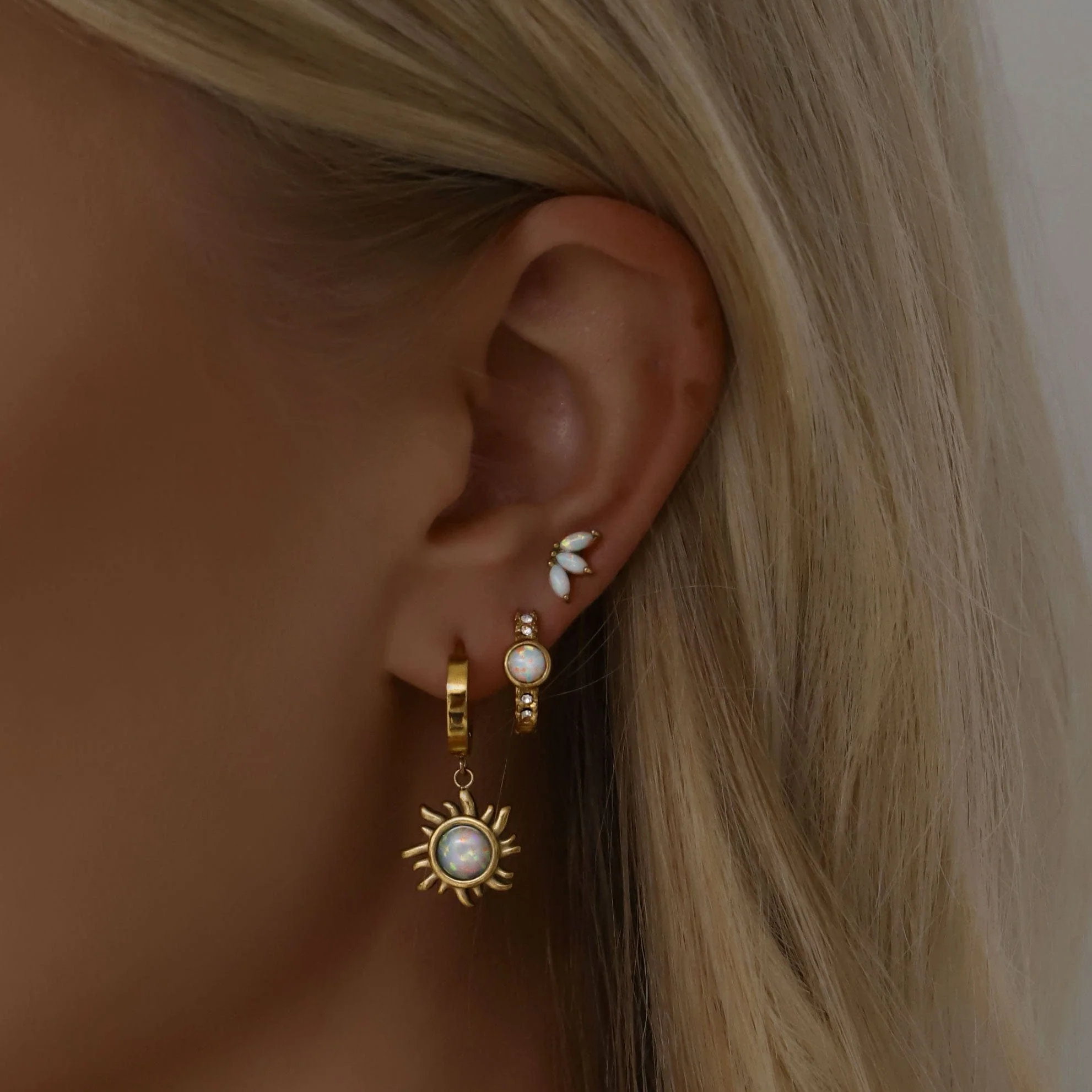 Mercury Opal Stud Earrings - Image 3