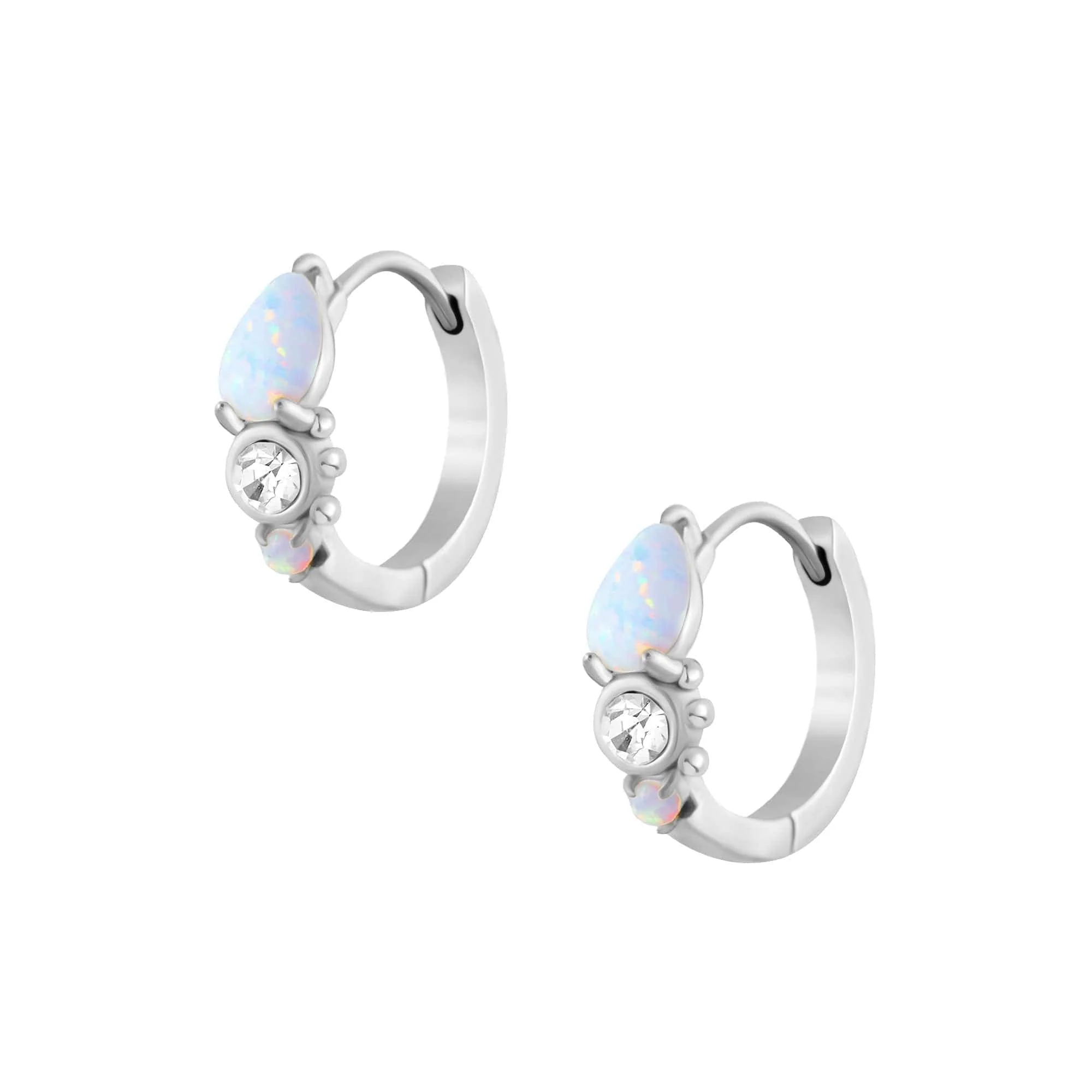 Mirabel Opal Hoop Earrings - Image 6