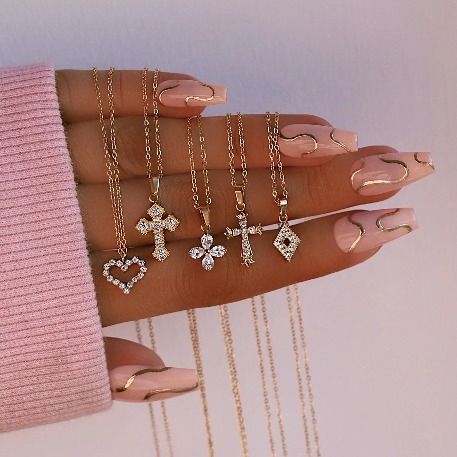 Natalya Cross Necklace - Image 3