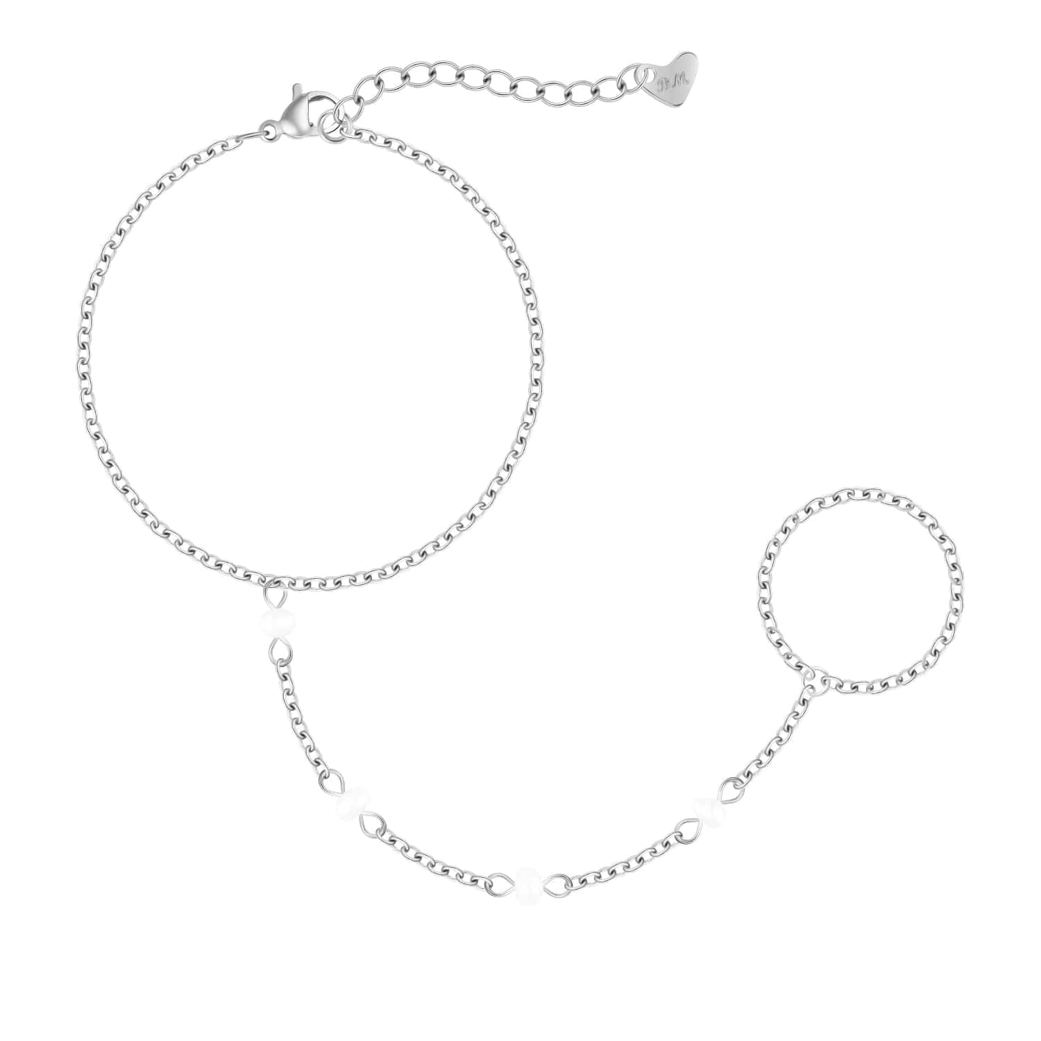 Nico Pearl Hand Chain Bracelet - Image 8
