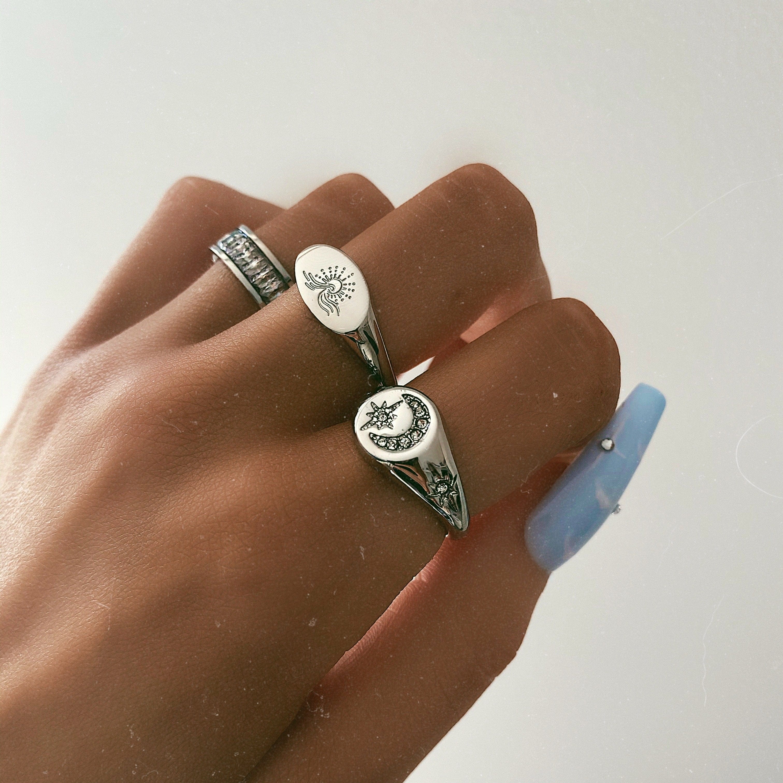 Ocean Waves Signet Ring - Image 3