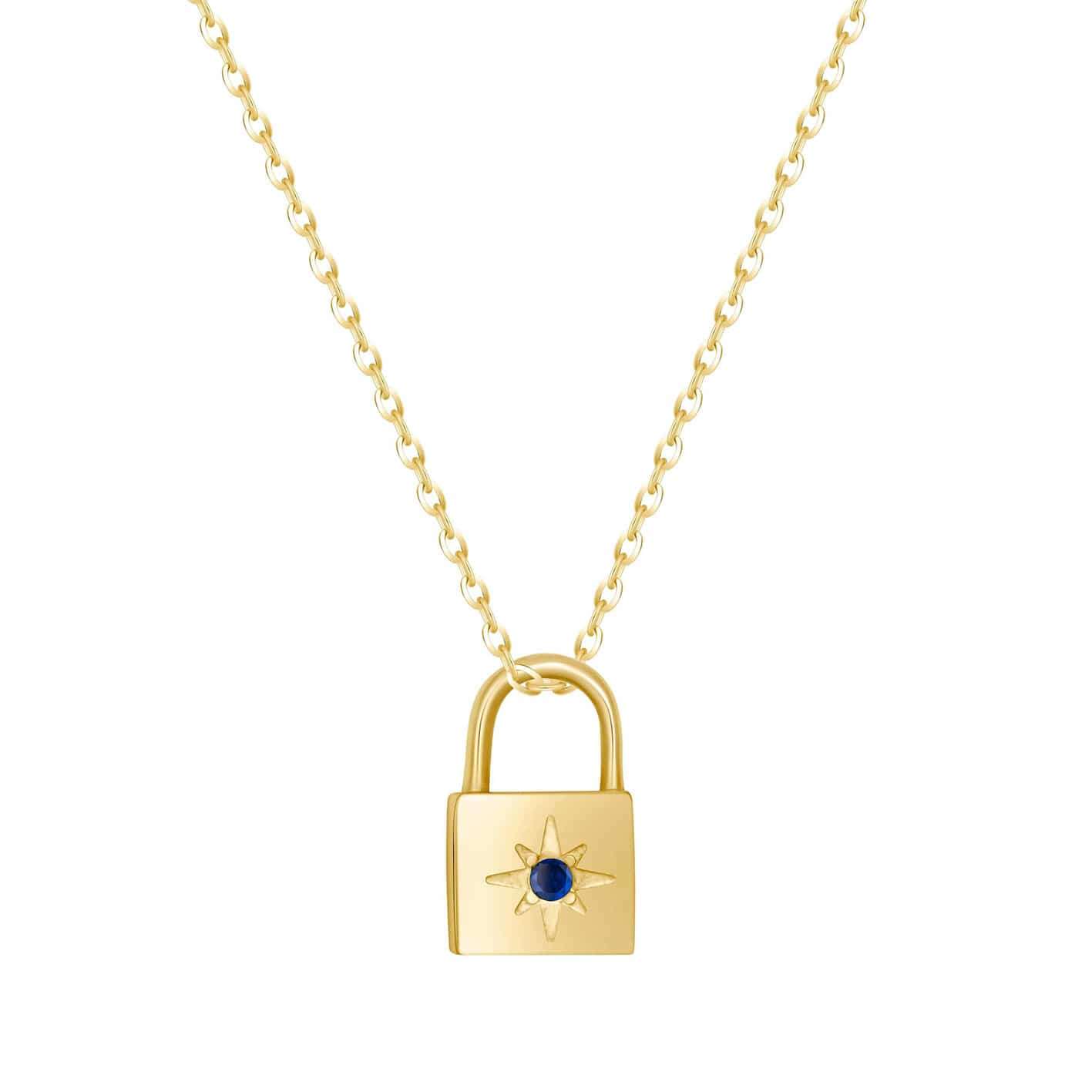 Padlock Birthstone Necklace - Image 16