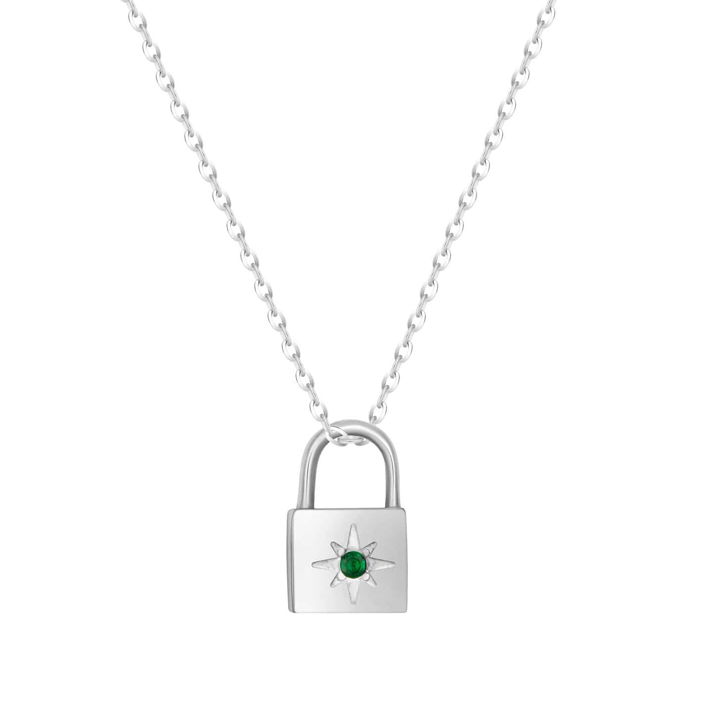 Padlock Birthstone Necklace - Image 24