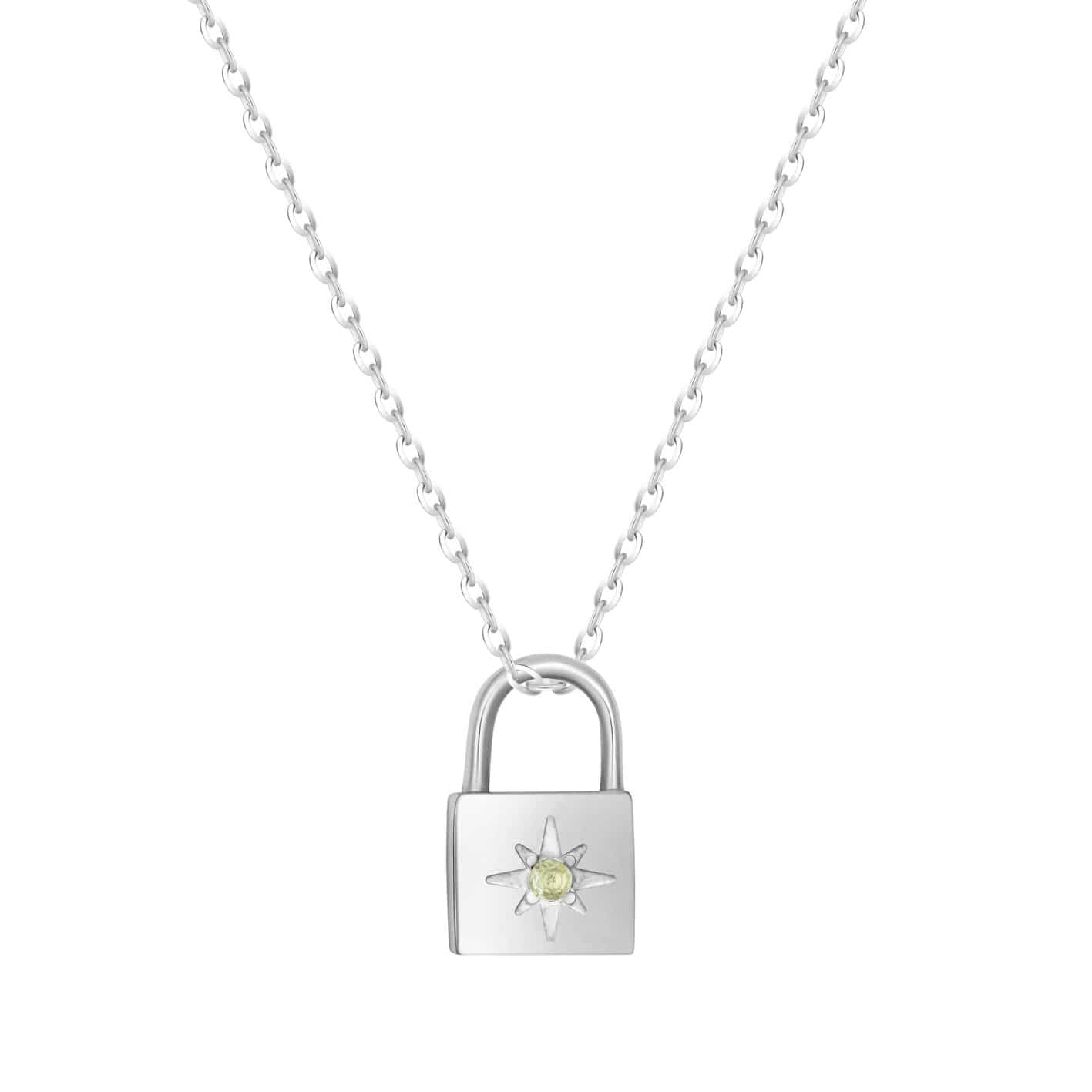 Padlock Birthstone Necklace - Image 27