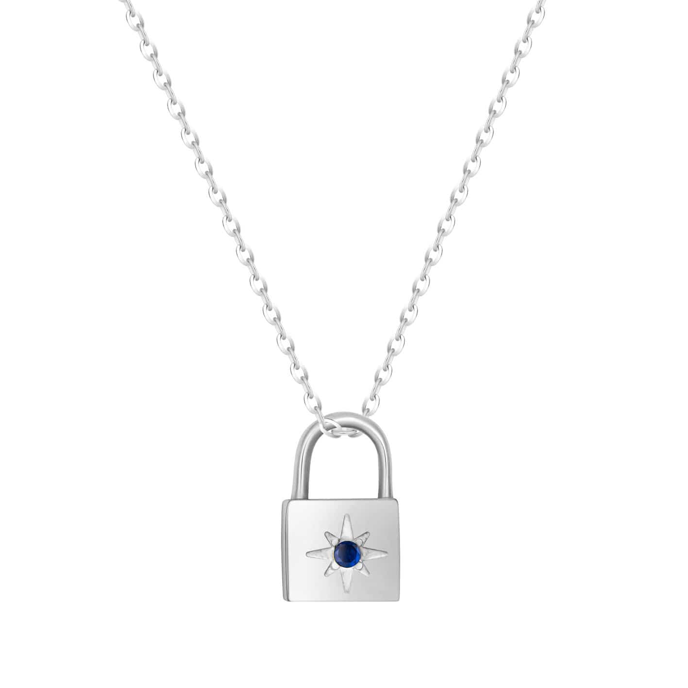 Padlock Birthstone Necklace - Image 28