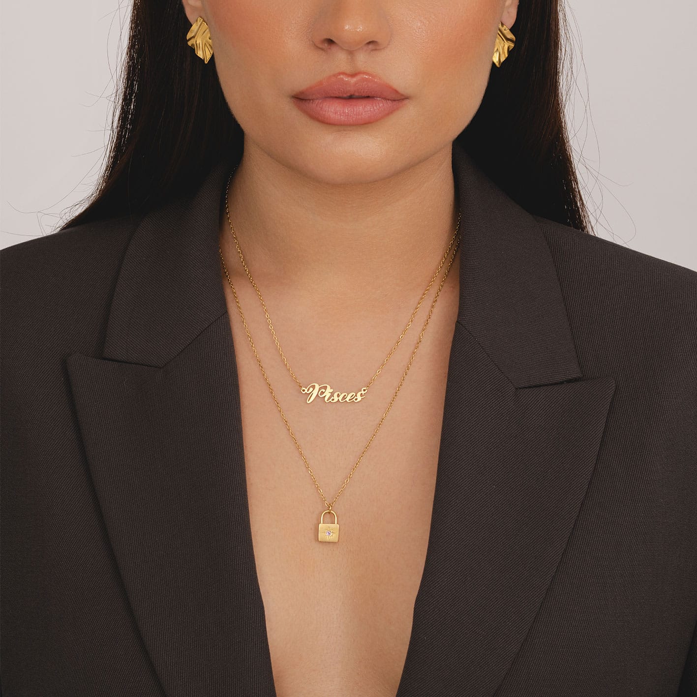 Padlock Birthstone Necklace - Image 4