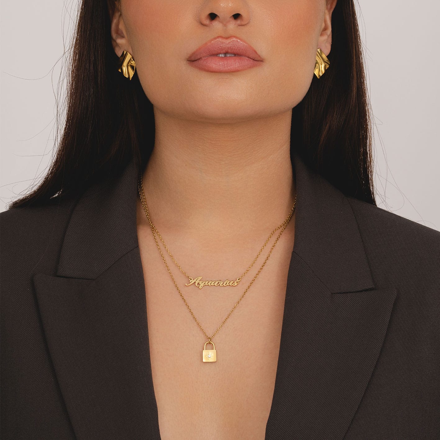 Padlock Birthstone Necklace - Image 7
