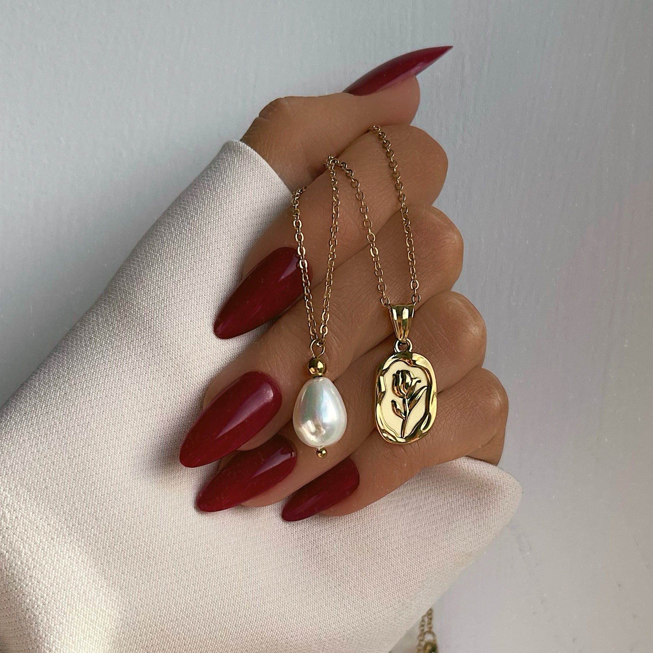Pearl Drop Necklace - Image 2